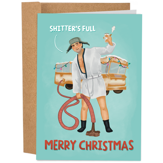 Shitter's Full Merry Christmas | Funny Christmas Card