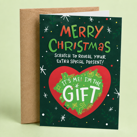 Scratch Off Christmas Present Reveal | Funny Christmas Scratch Off Card