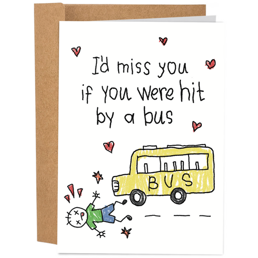 I'd Miss You Boy Version | Funny Valentine's Day Card