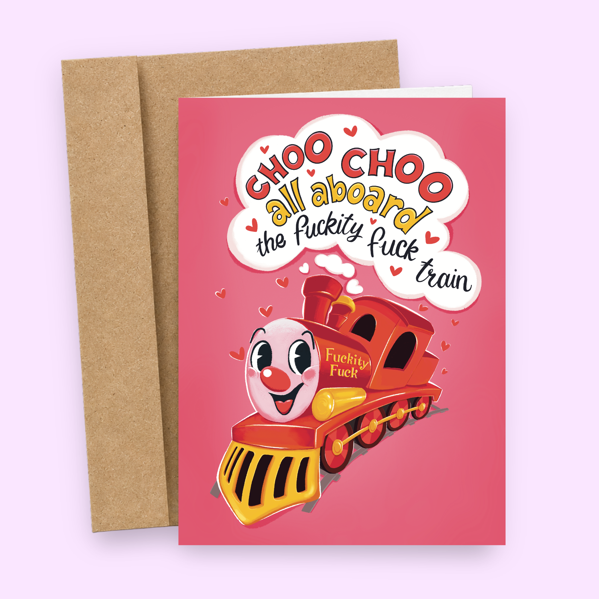 The Fuckity Fuck Train | Funny Valentine's Day Card