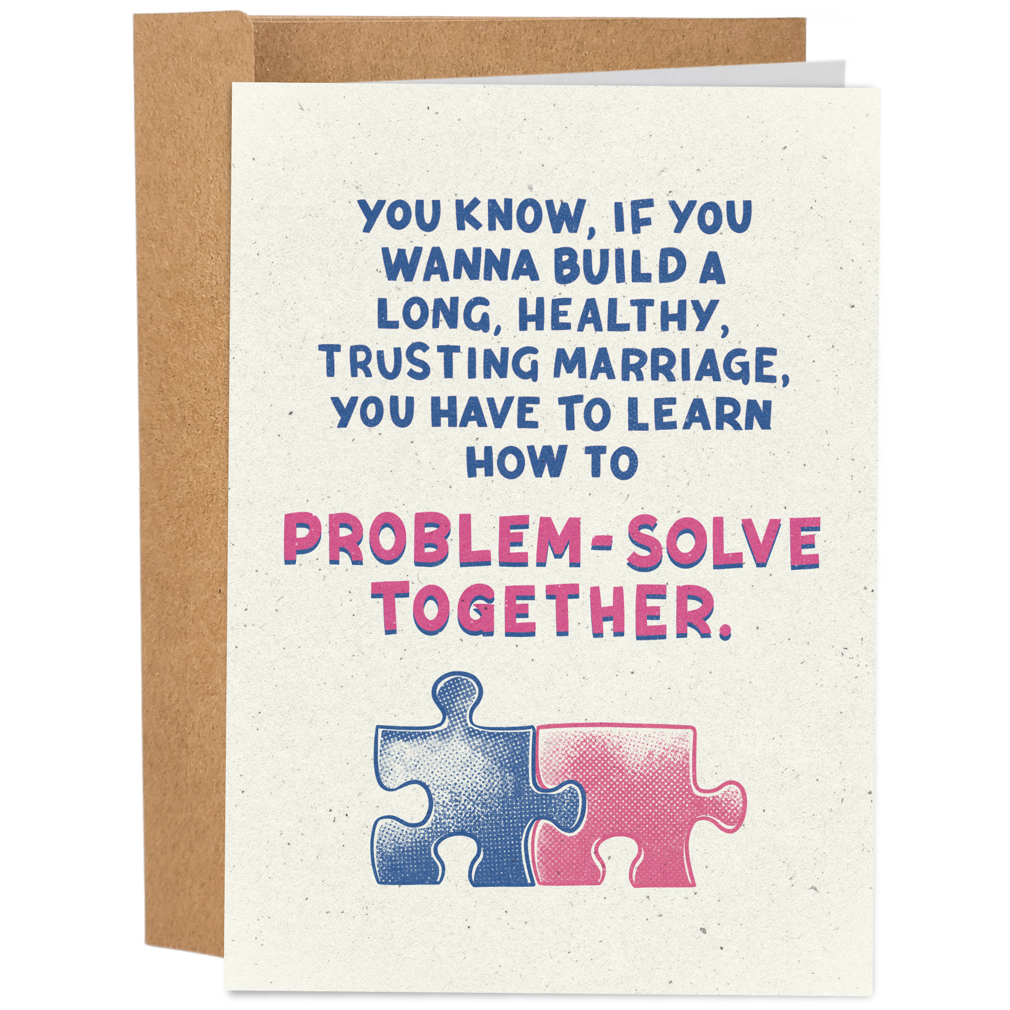 Problem-solve Together | WTD Collab | Funny Valentine's Day Card