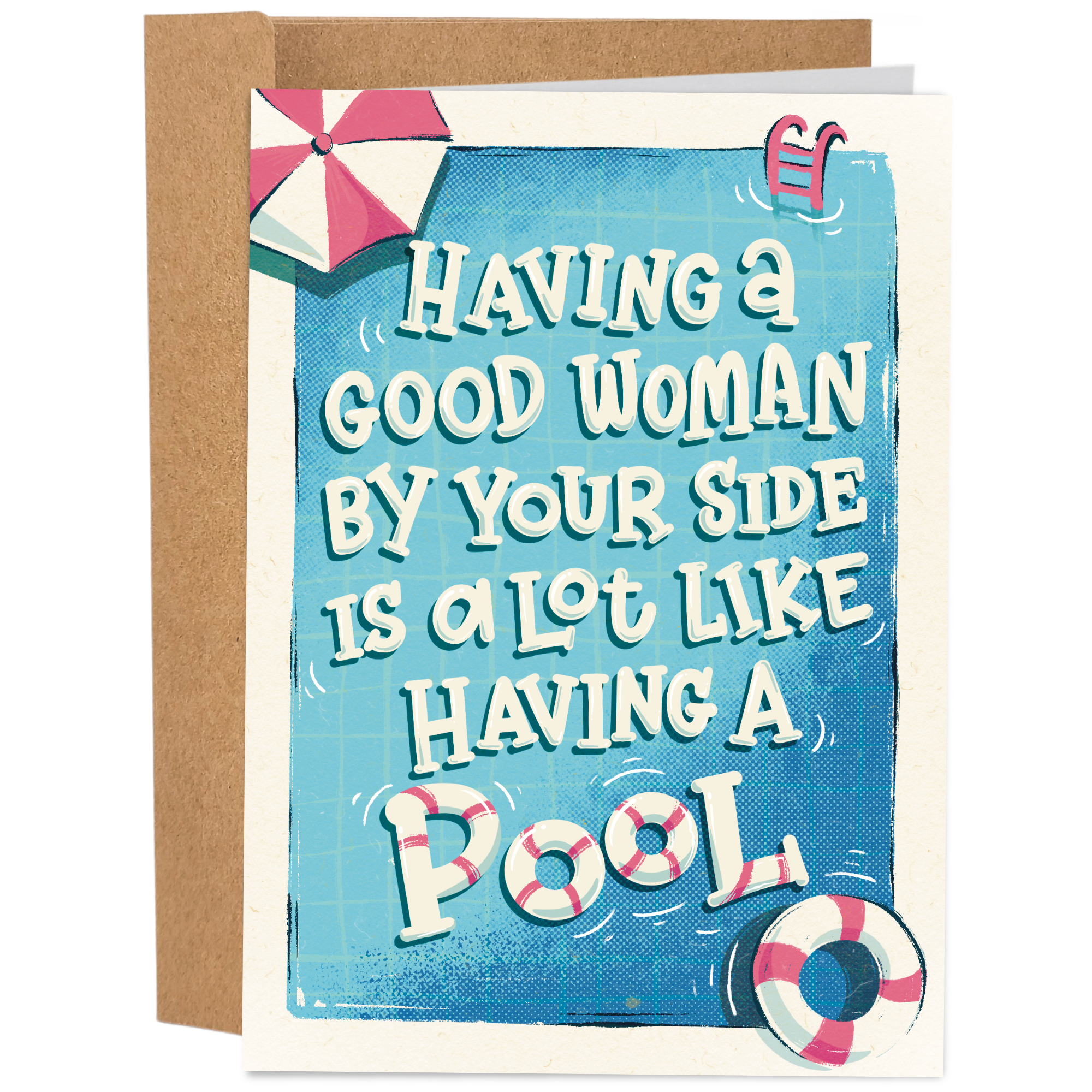 Having A Pool | WTD Collab | Funny Valentine's Day Card
