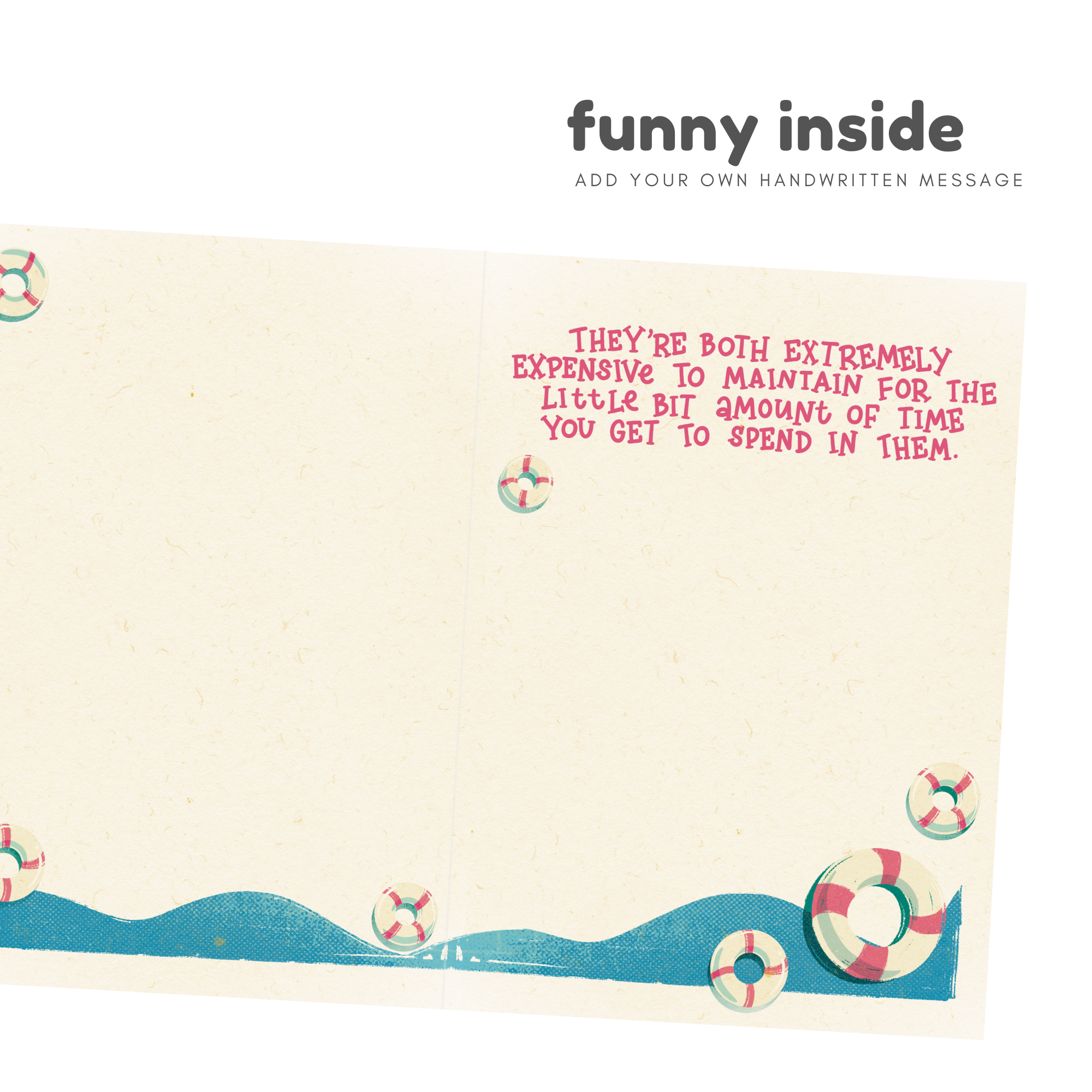 Having A Pool | WTD Collab | Funny Valentine's Day Card