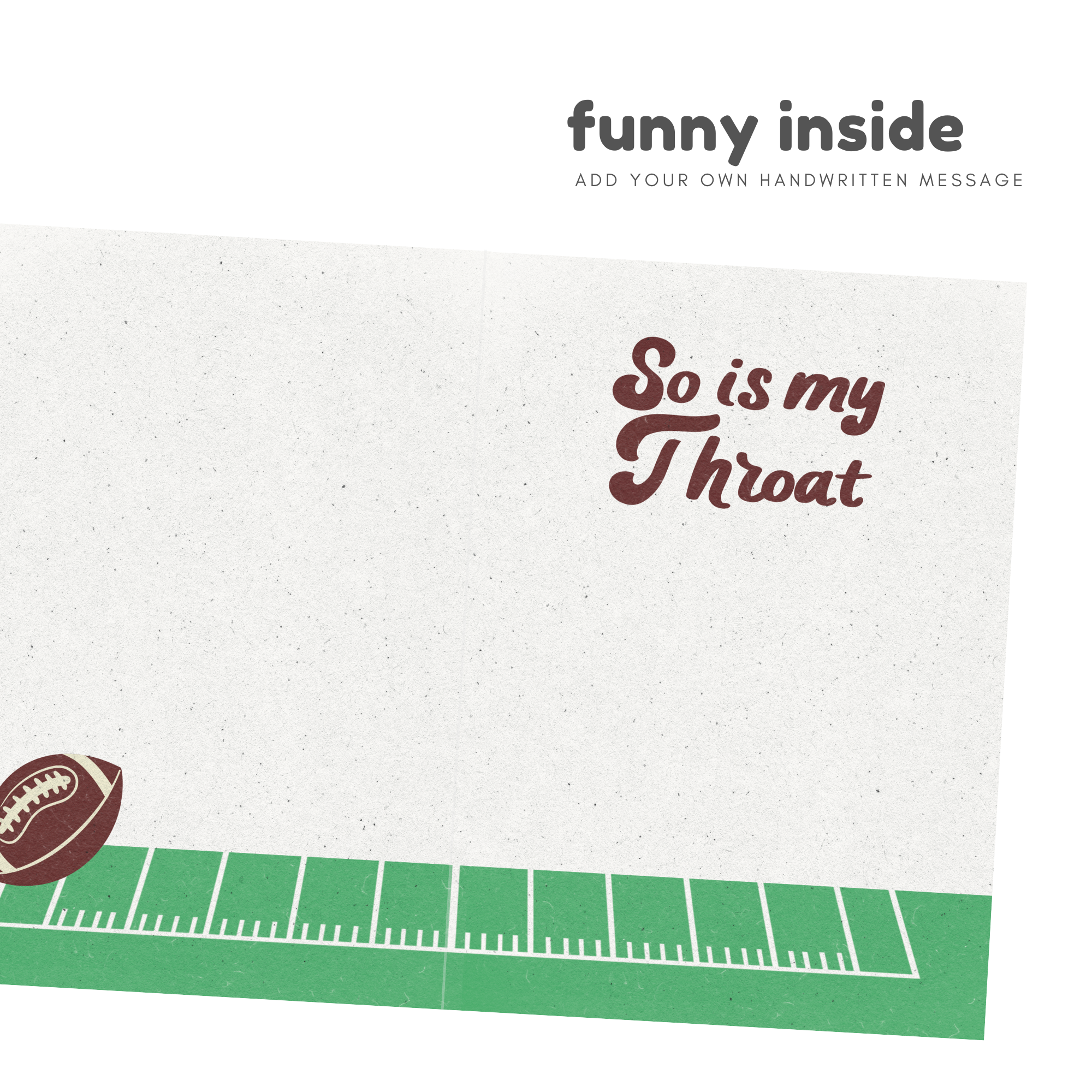 Football | Tara & Brian Collab | Funny Valentine's Day Card