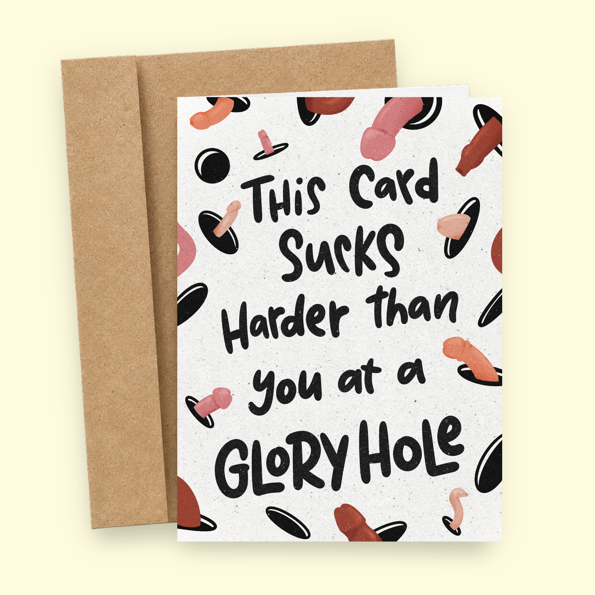 This Card Sucks Harder Than You At A Gloryhole | Funny Valentine's Day Card