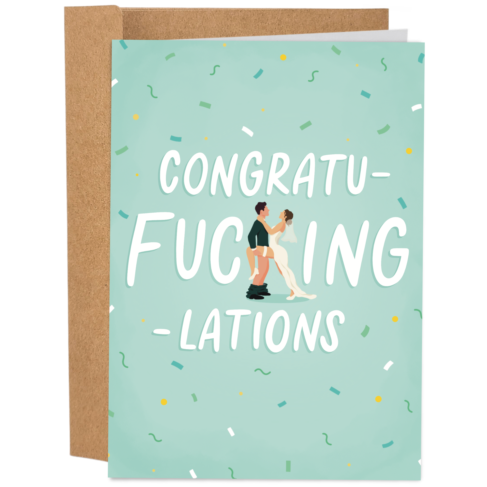 Congratufuckinglations | Funny Wedding Card