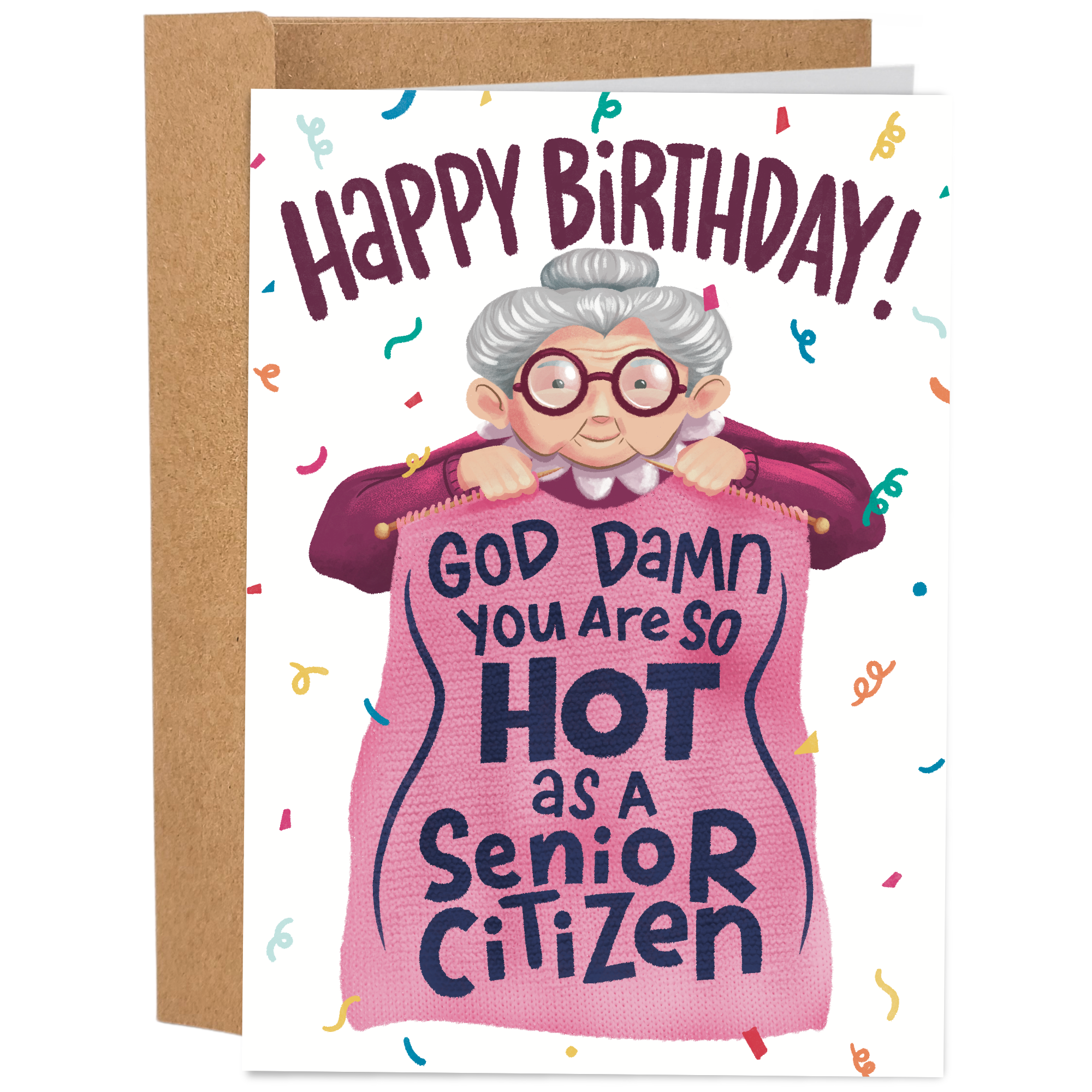 Hot As A Senior Citizen | Funny Birthday Card