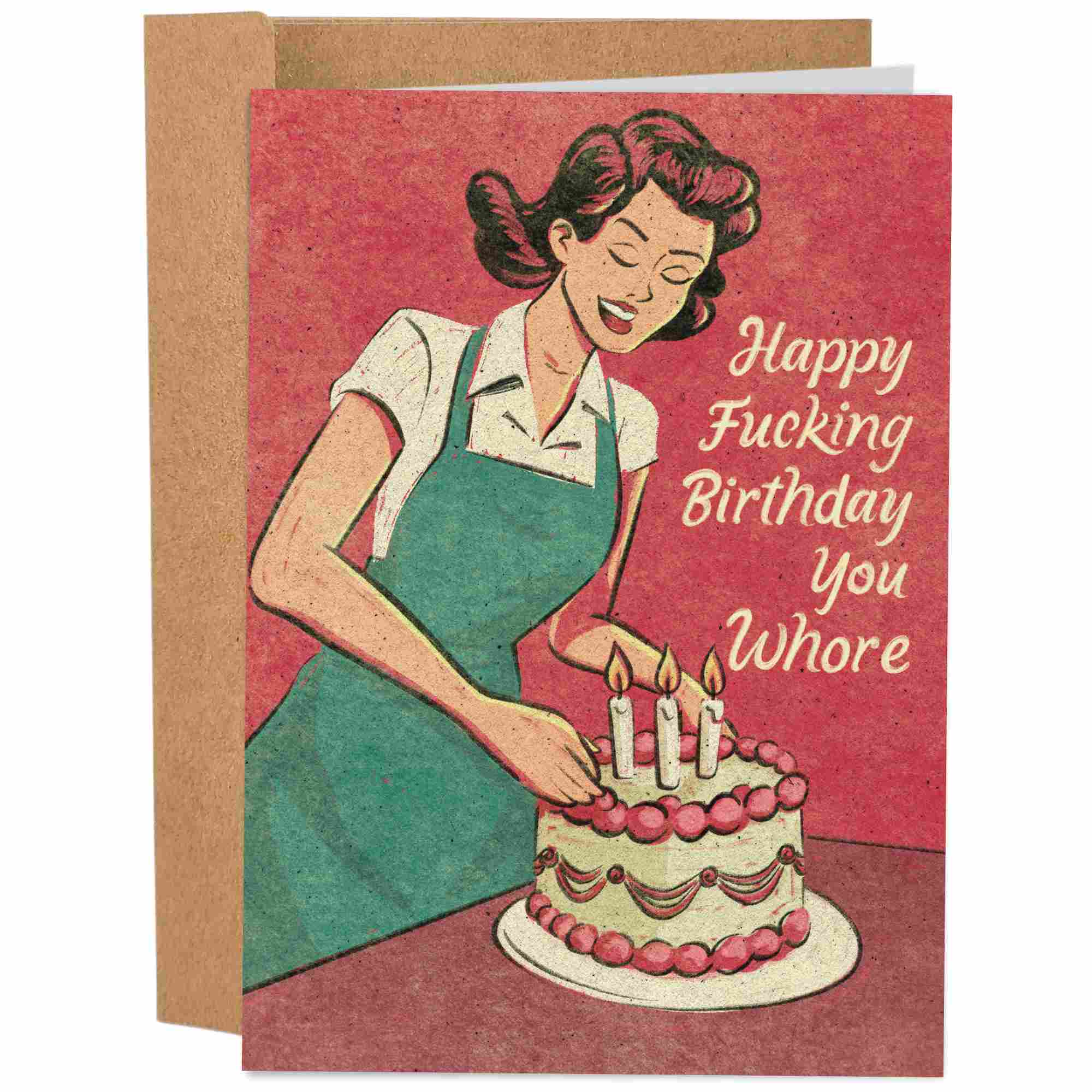 You Whore | Funny Birthday Card