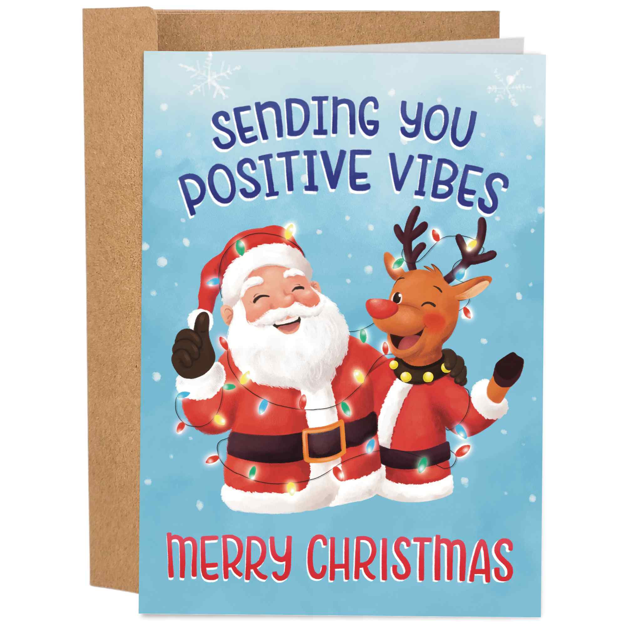 Positive Vibes Christmas | Funny Christmas Card