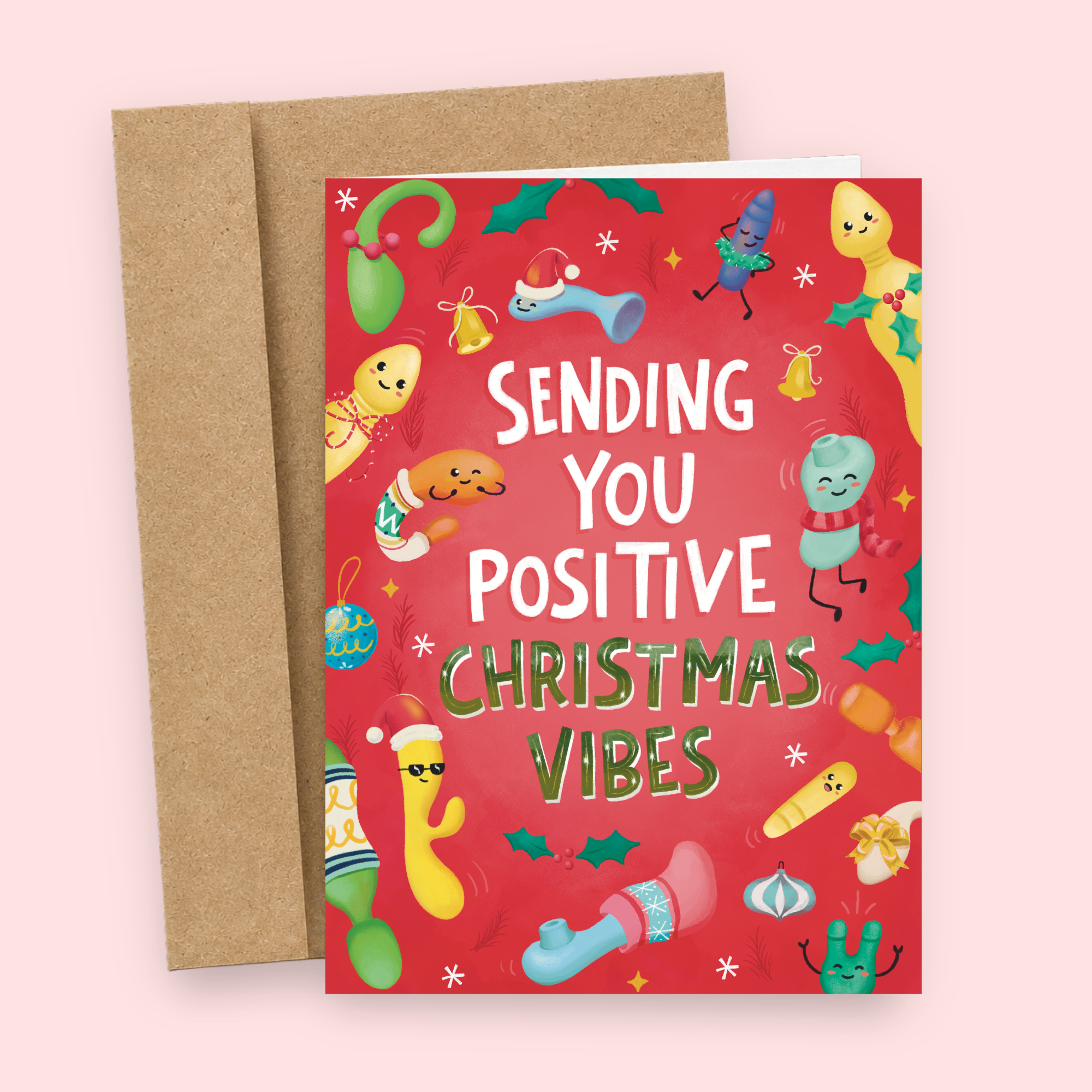 Positive Vibes Christmas  | Funny Christmas Card