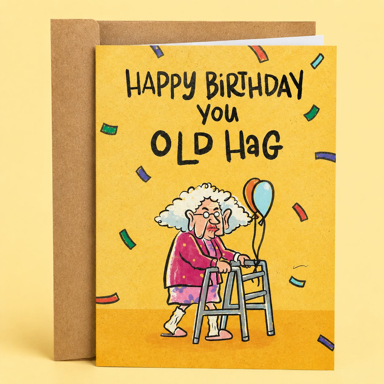 You Old Hag | Funny Birthday Card