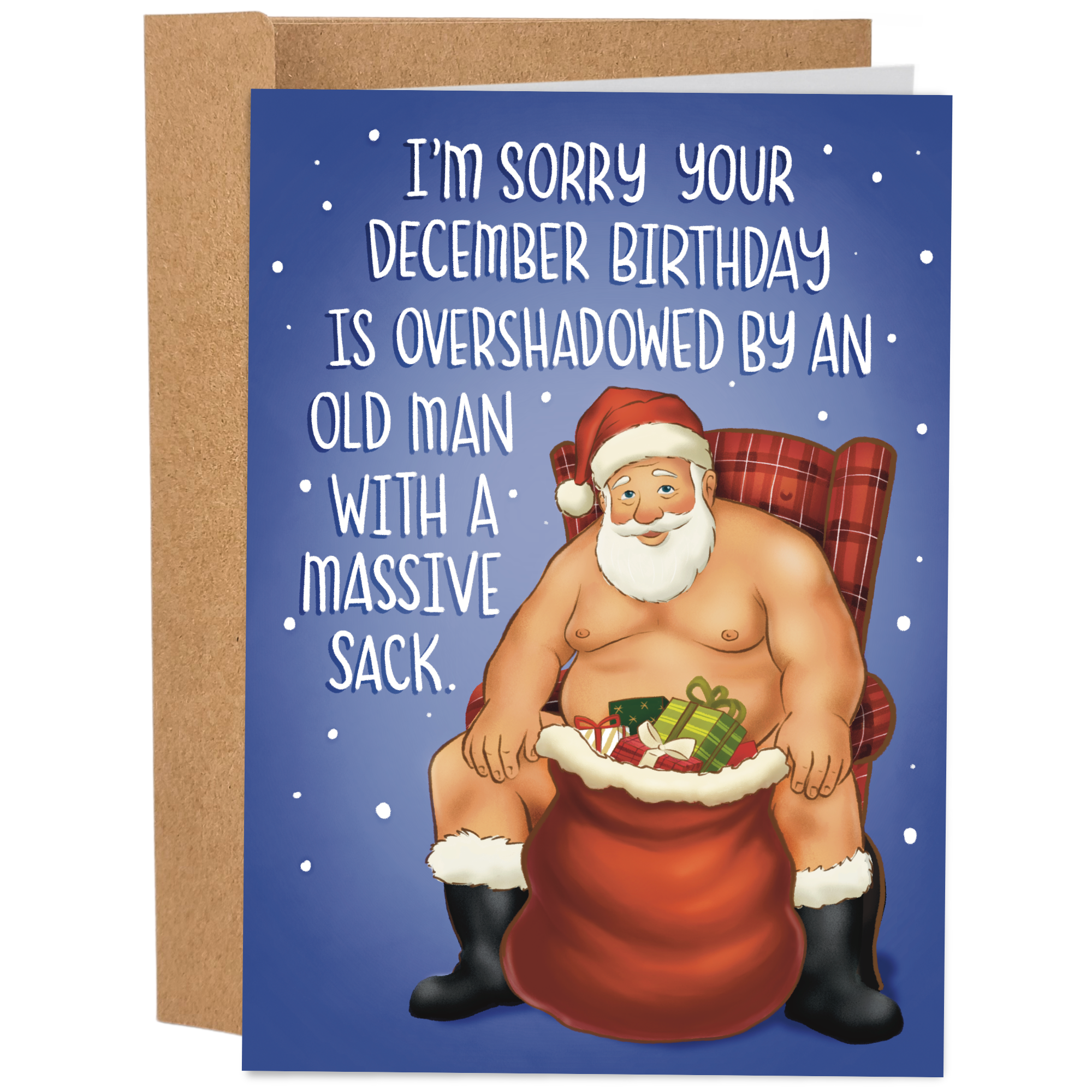 Old Man With A Massive Sack | Funny Christmas Card