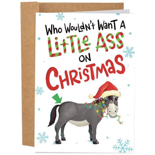 Little Ass On Christmas | Funny Christmas Card