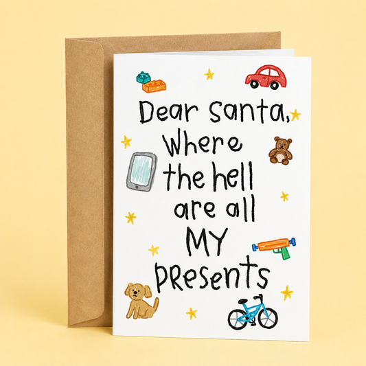 Dear Santa | Funny Christmas Card