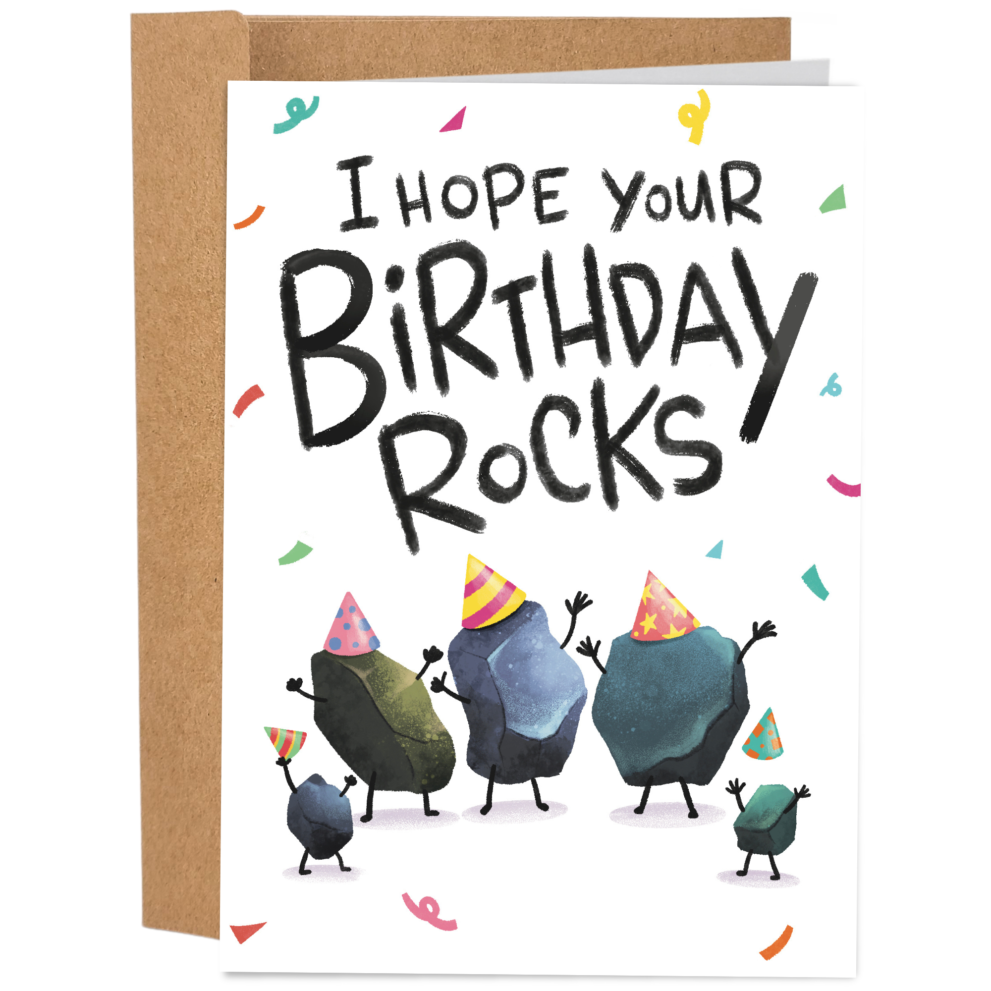 Funny Birthday Card / I Hope Your Birthday Rocks - Sleazy Greetings