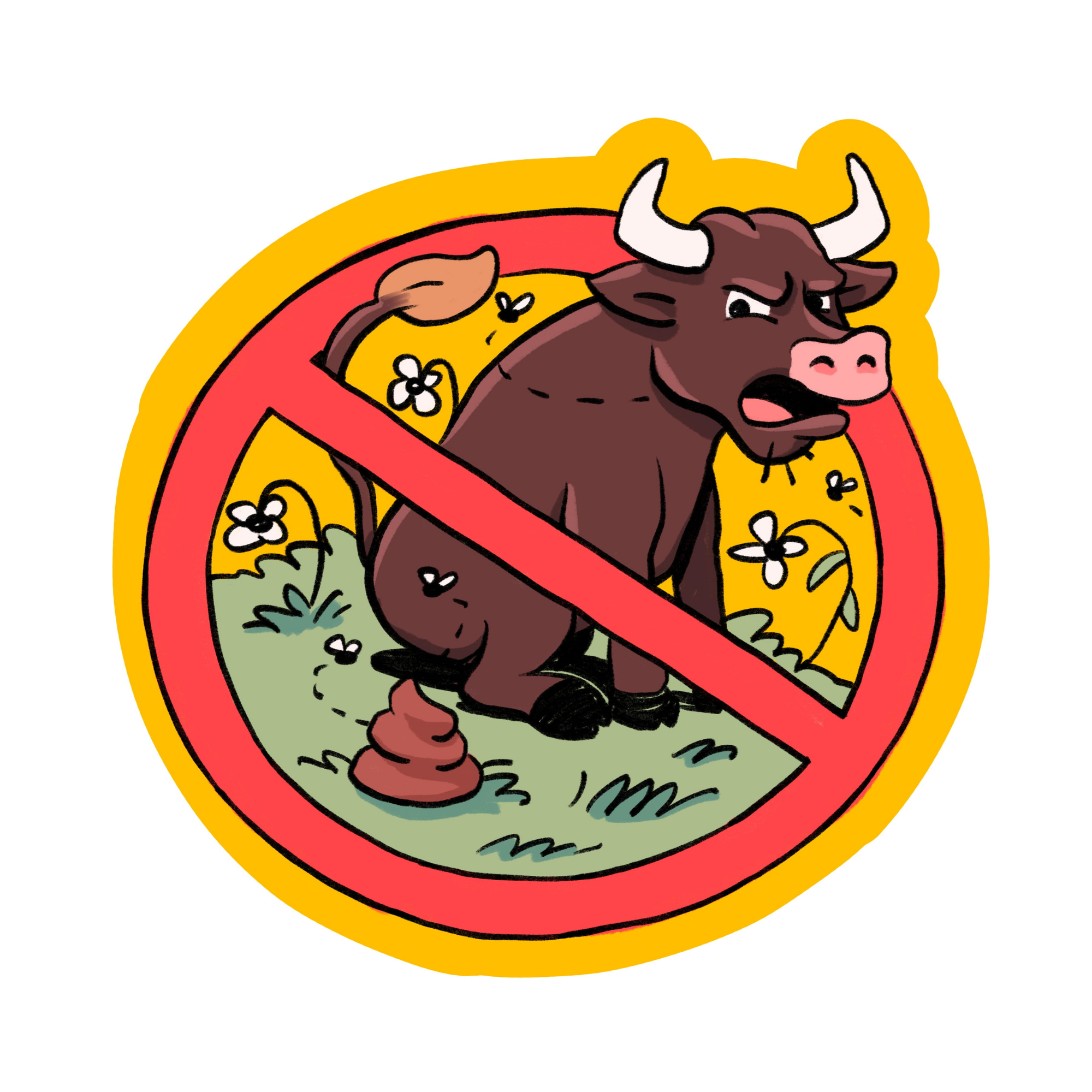 No Bullshit - Funny Vinyl Sticker