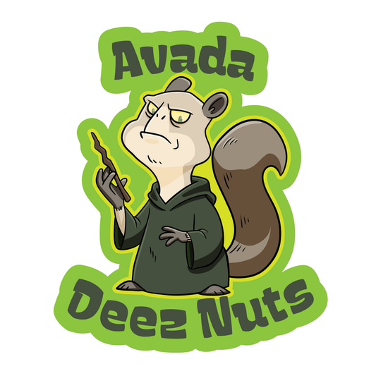 Avada Deez Nuts Squirrel - Funny Vinyl Sticker