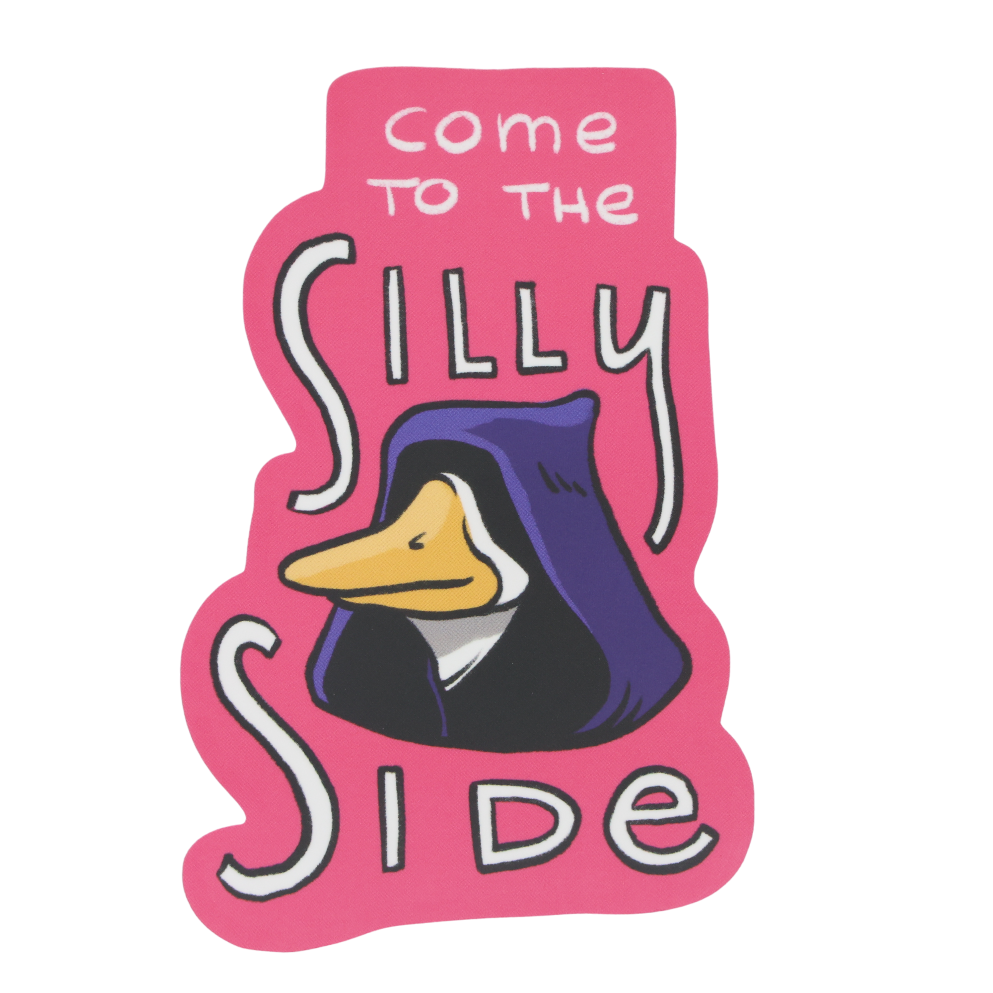 Come To The Silly Side Darth Goose - Funny Vinyl Sticker