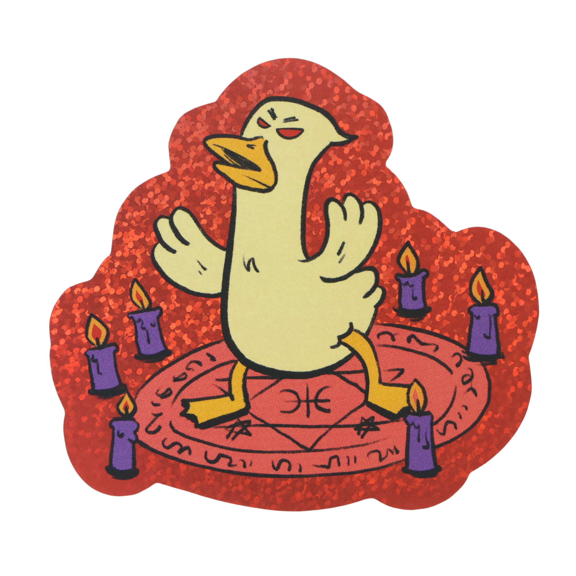 Evil Goose Raising Demons - Funny Vinyl Sticker