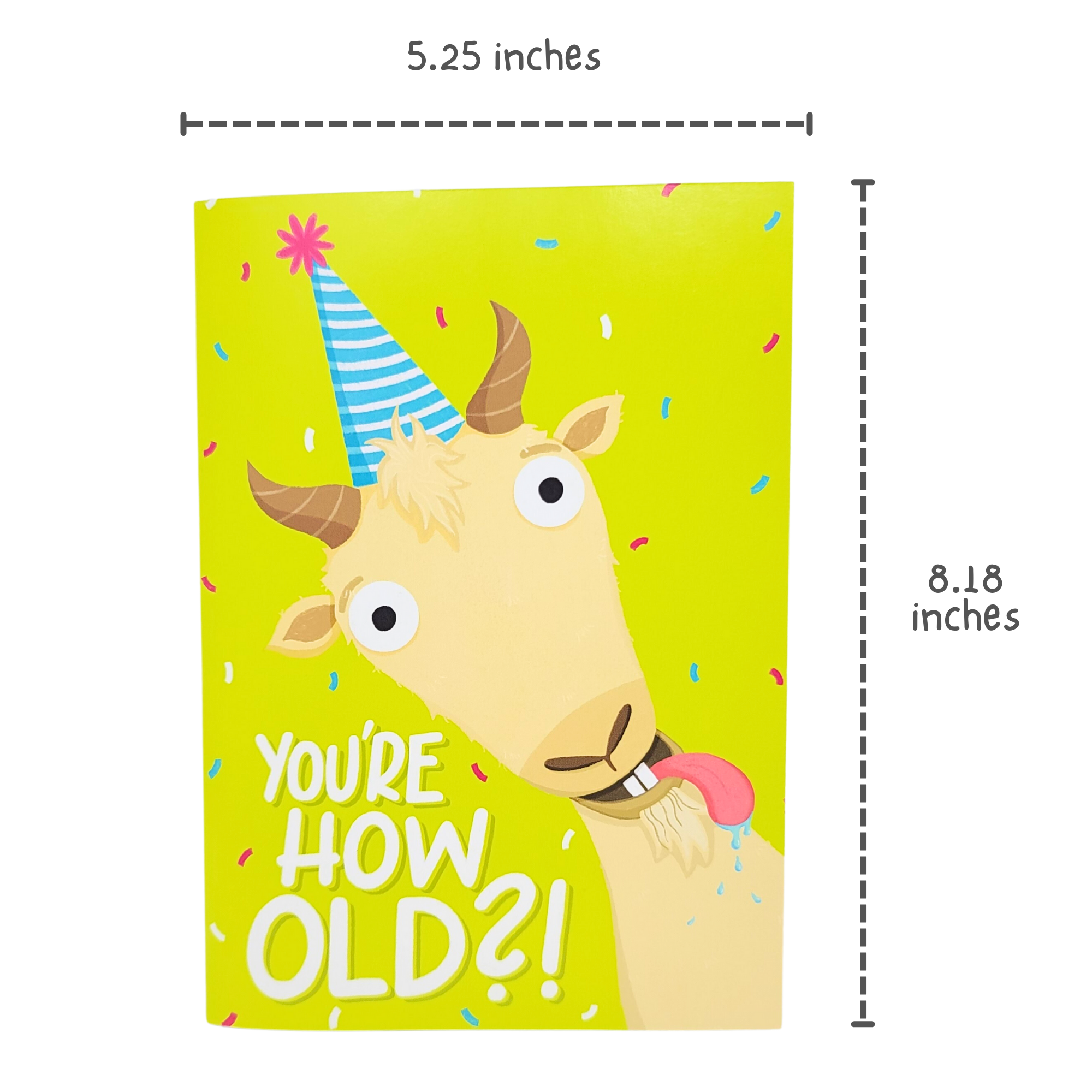 Good Egg Greetings Screaming Goat Birthday Card - Screaming Goat Meme with Sound and Shaking Head Motion - 5.25 x 8.18 Inches
