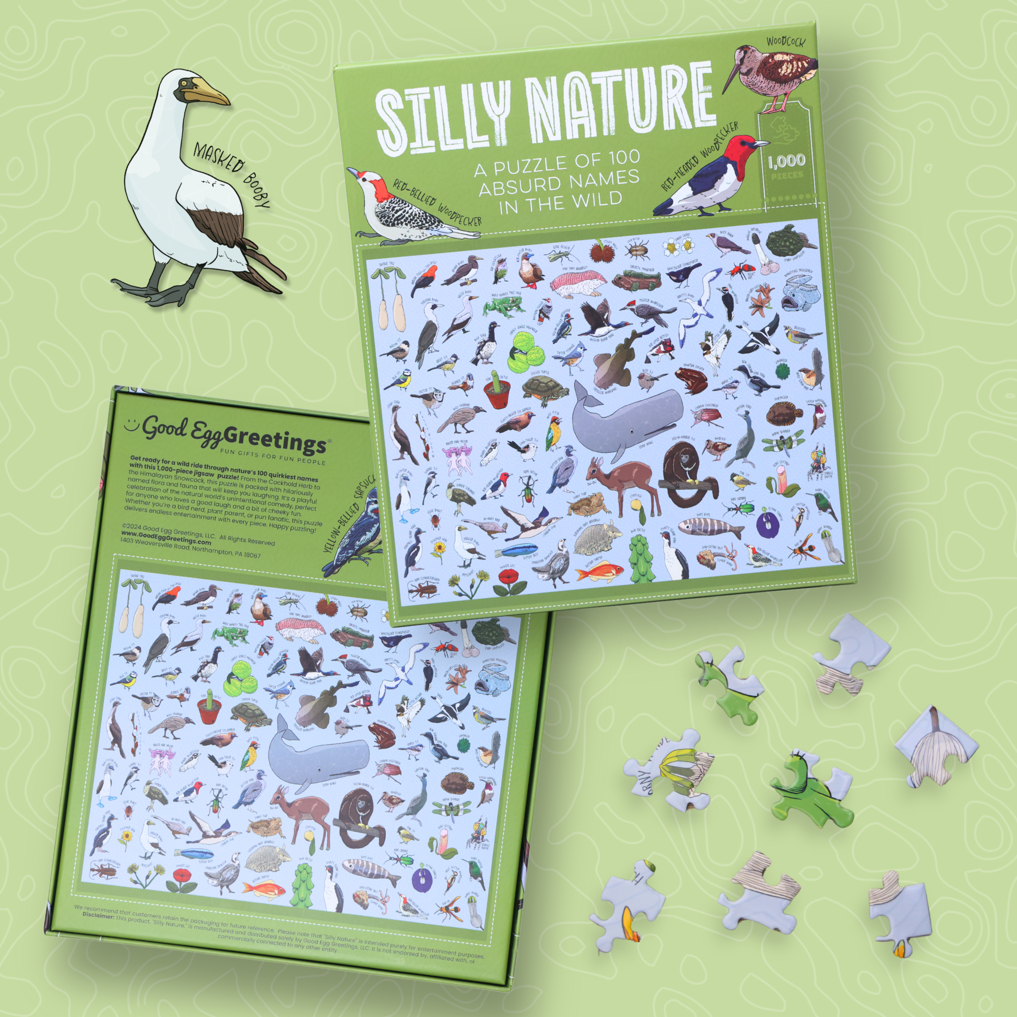 Silly Nature Puzzle – 1,000 Piece Funny Nature Gift for Science Lovers