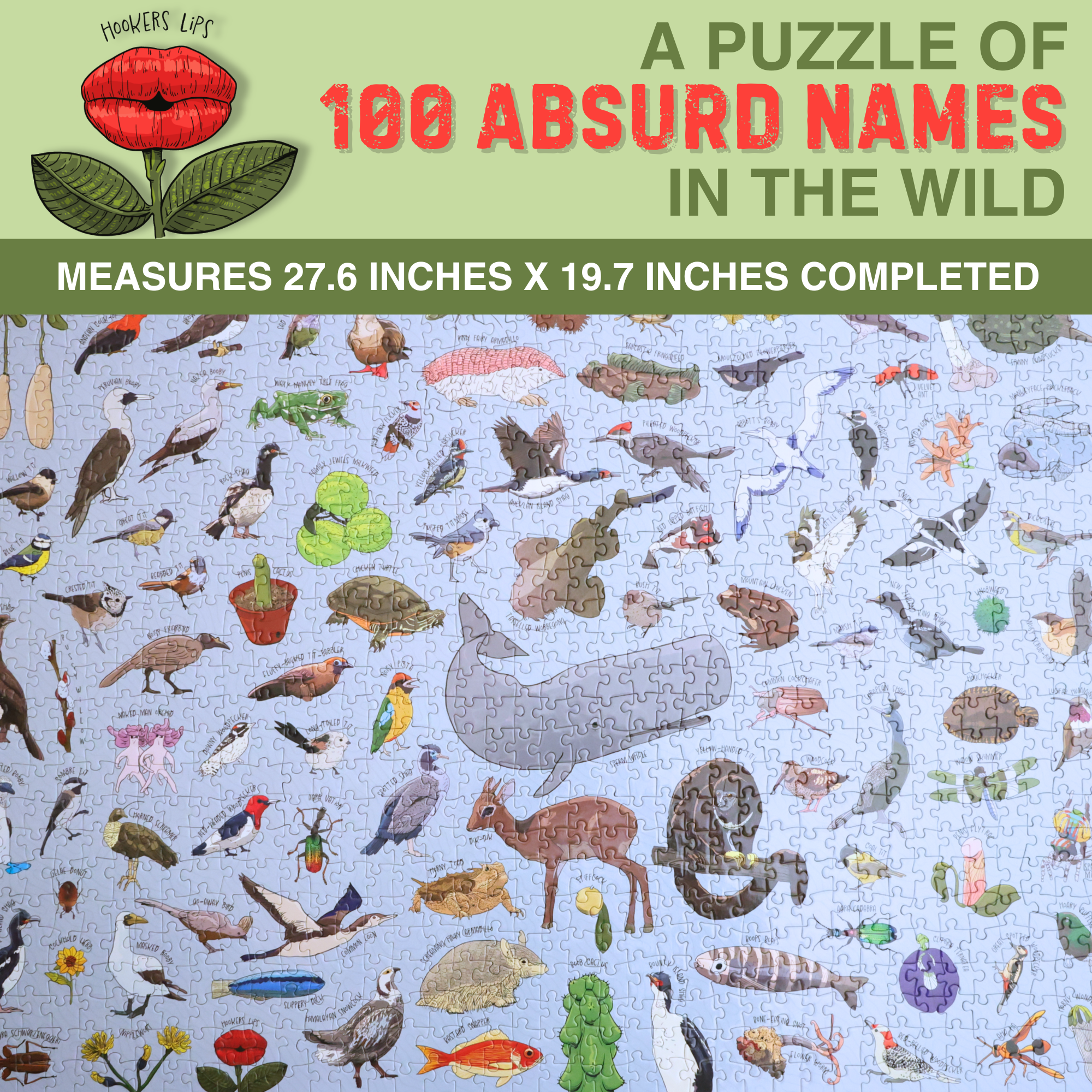 Silly Nature Puzzle – 1,000 Piece Funny Nature Gift for Science Lovers