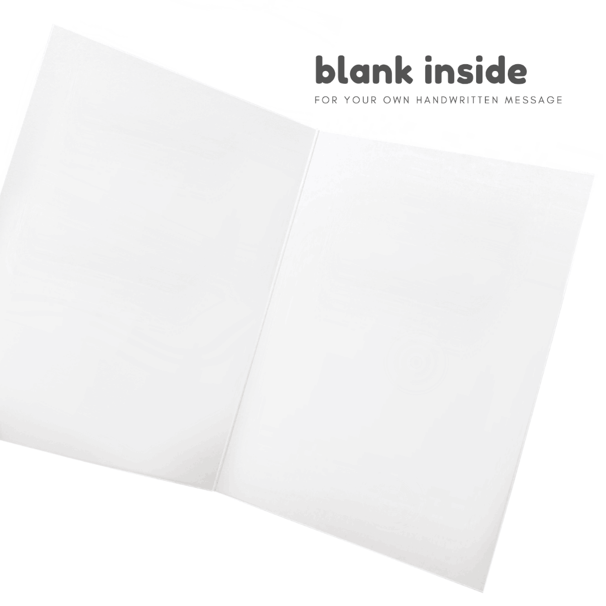 blank inside of the card
