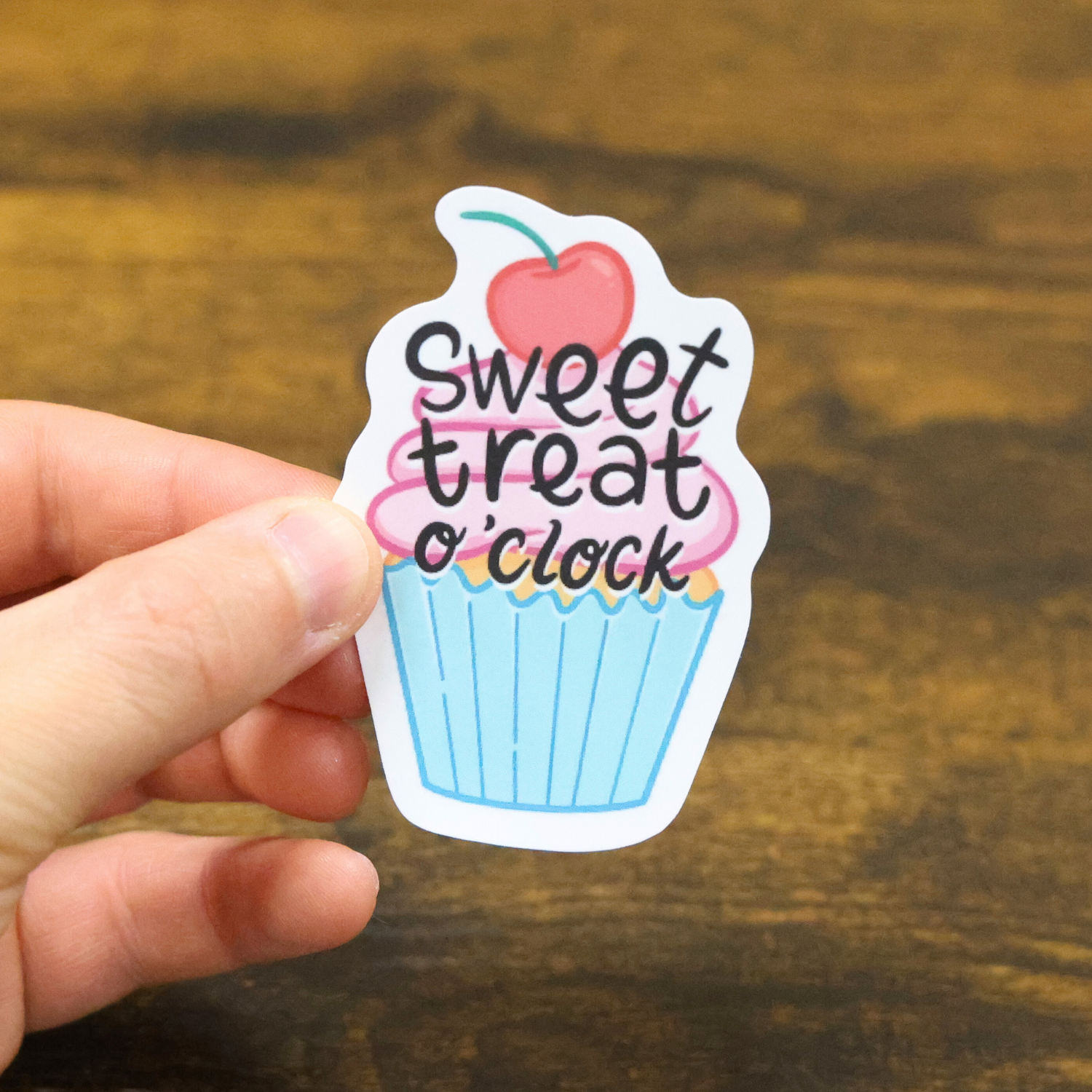 Sweet Treat O'Clock Funny Vinyl Sticker
