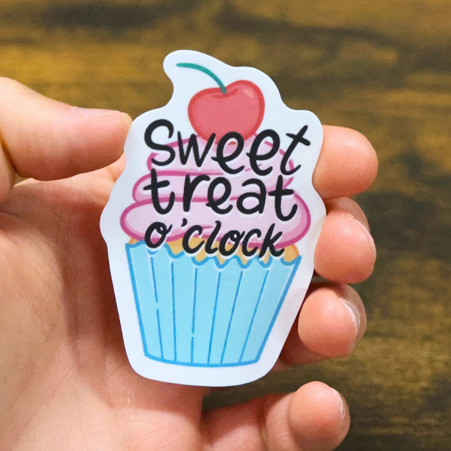 Sweet Treat O'Clock Funny Vinyl Sticker