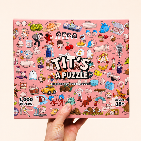 Tit's A Puzzle - 1000 Piece Boob Themed Jigsaw Puzzle