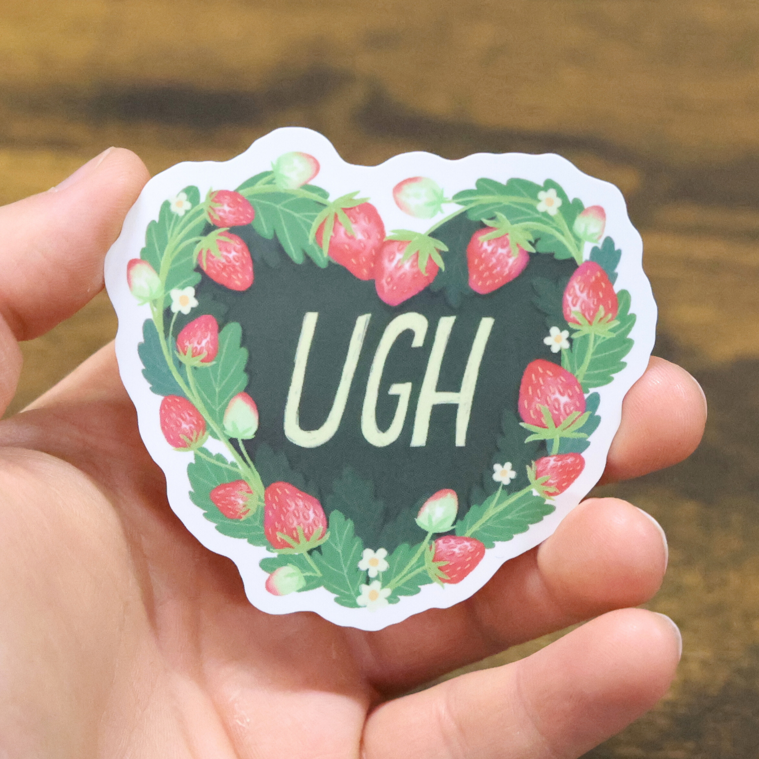 UGH Funny Vinyl Sticker
