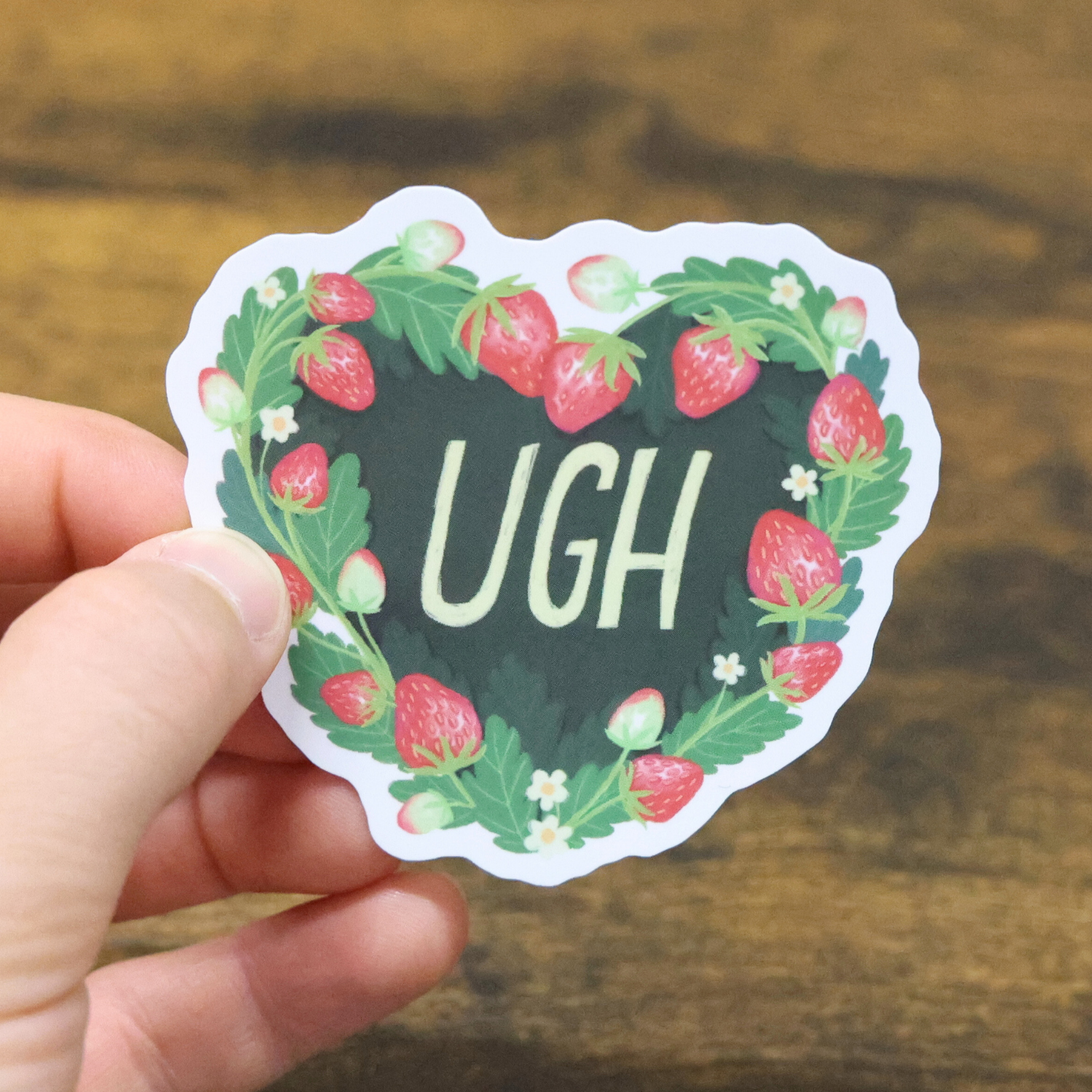 UGH Funny Vinyl Sticker