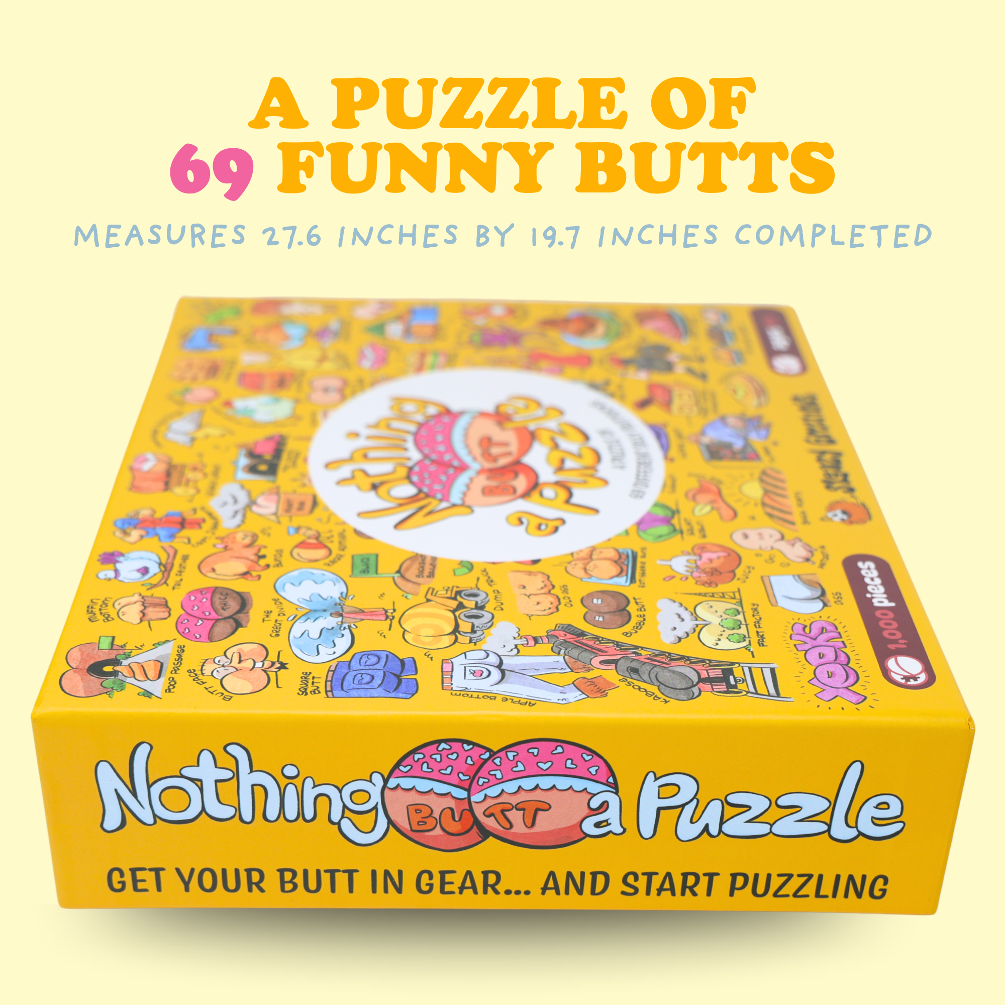 Nothing Butt A Puzzle - 1000 Piece Butt Themed Jigsaw Puzzle
