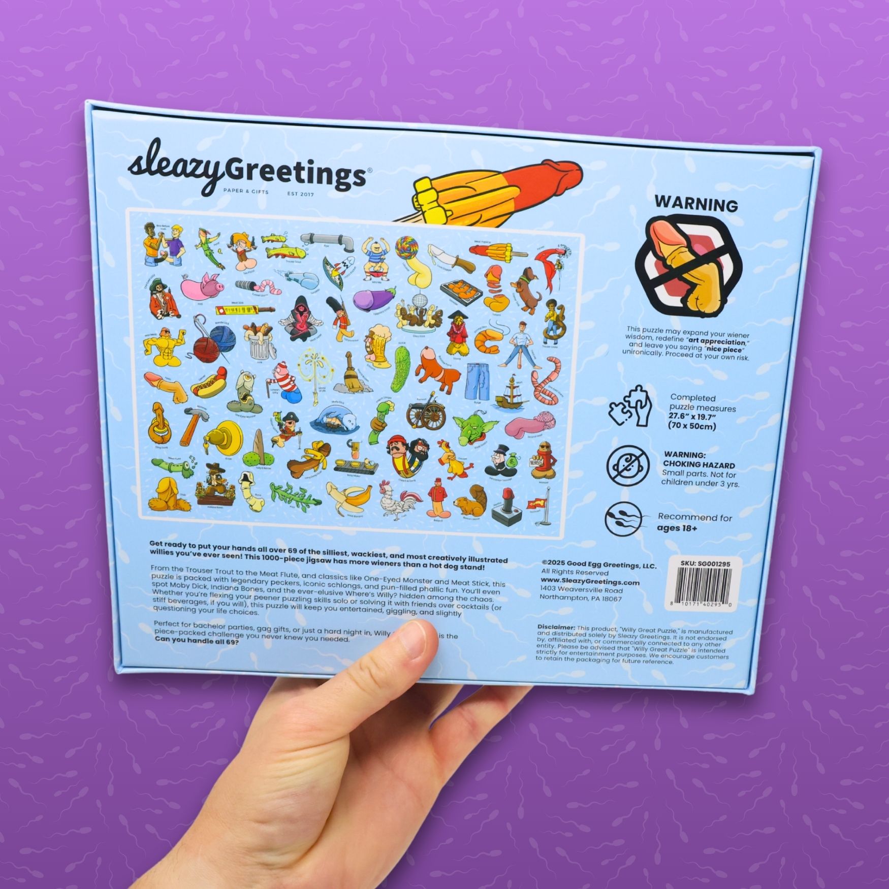 Willy Great Puzzle - Funny Penis 1000 Piece Jigsaw Puzzle