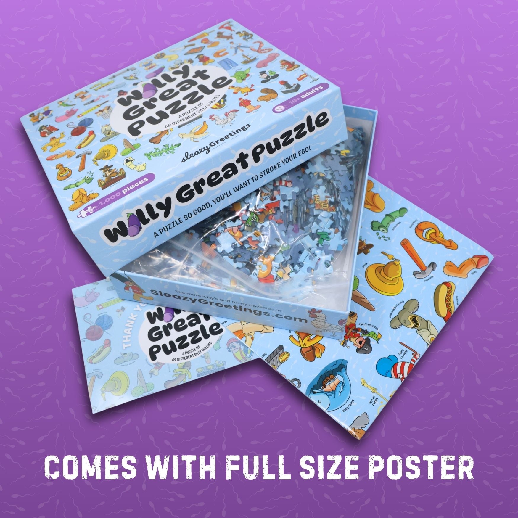 Willy Great Puzzle - Funny Penis 1000 Piece Jigsaw Puzzle