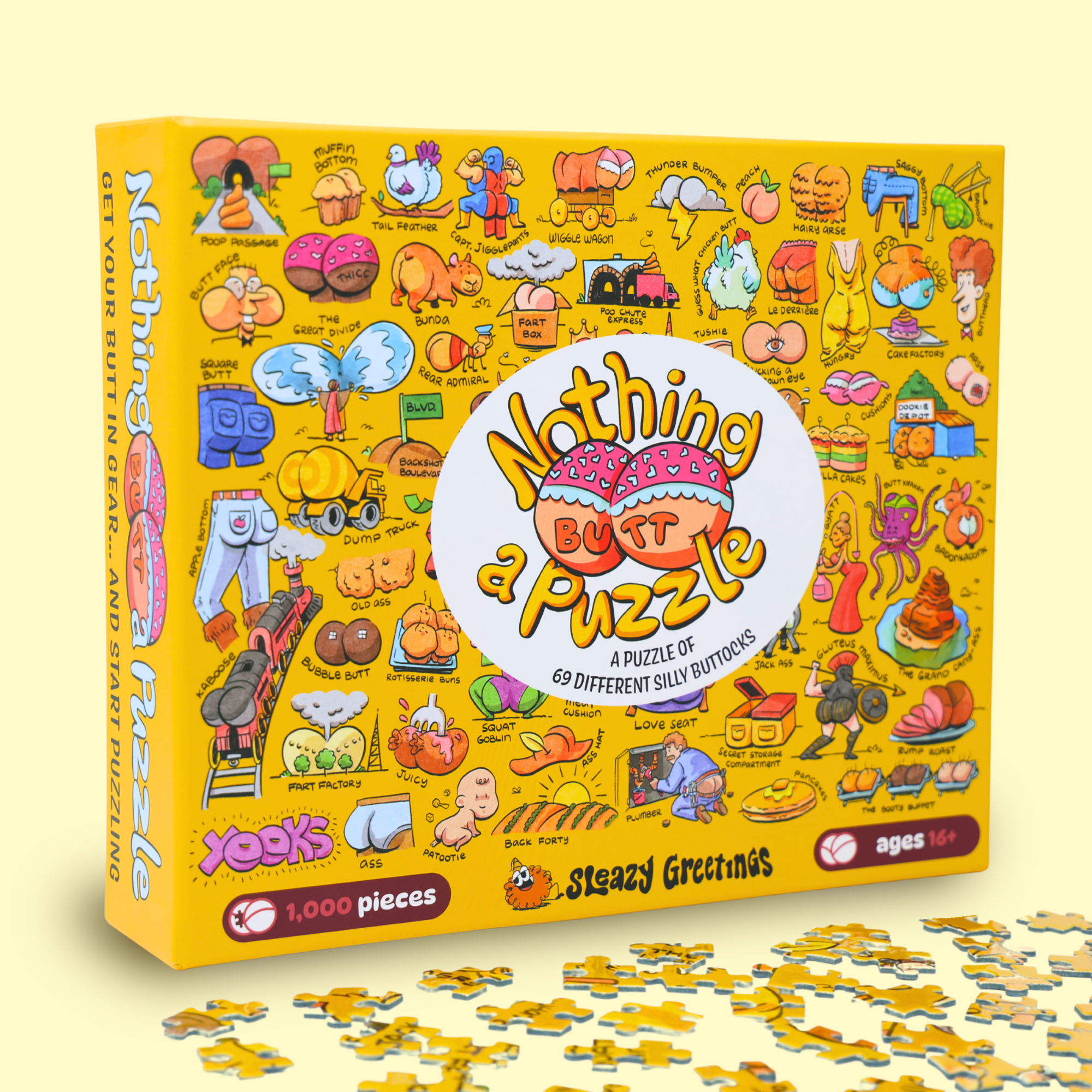 Nothing Butt A Puzzle - 1000 Piece Butt Themed Jigsaw Puzzle
