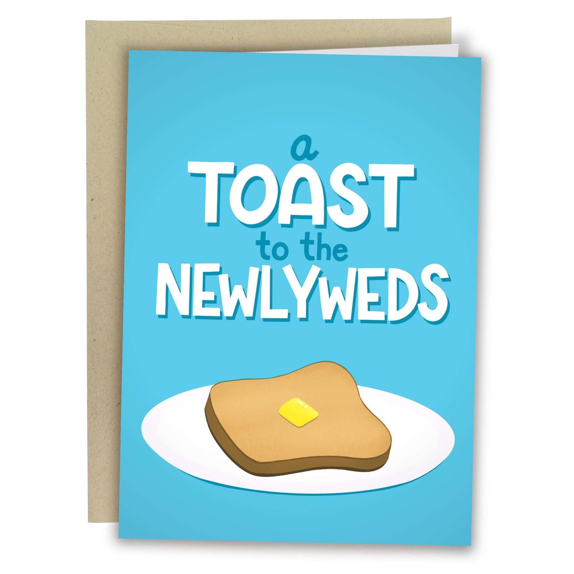 A Toast To The Newlyweds | Funny Engagement Card - Sleazy Greetings - greetingcard