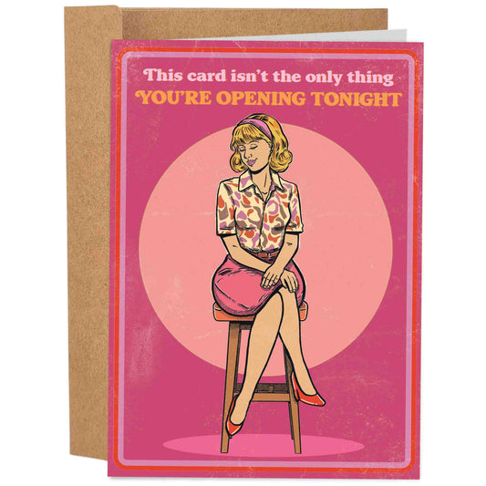 funny vintage valentine's card for him