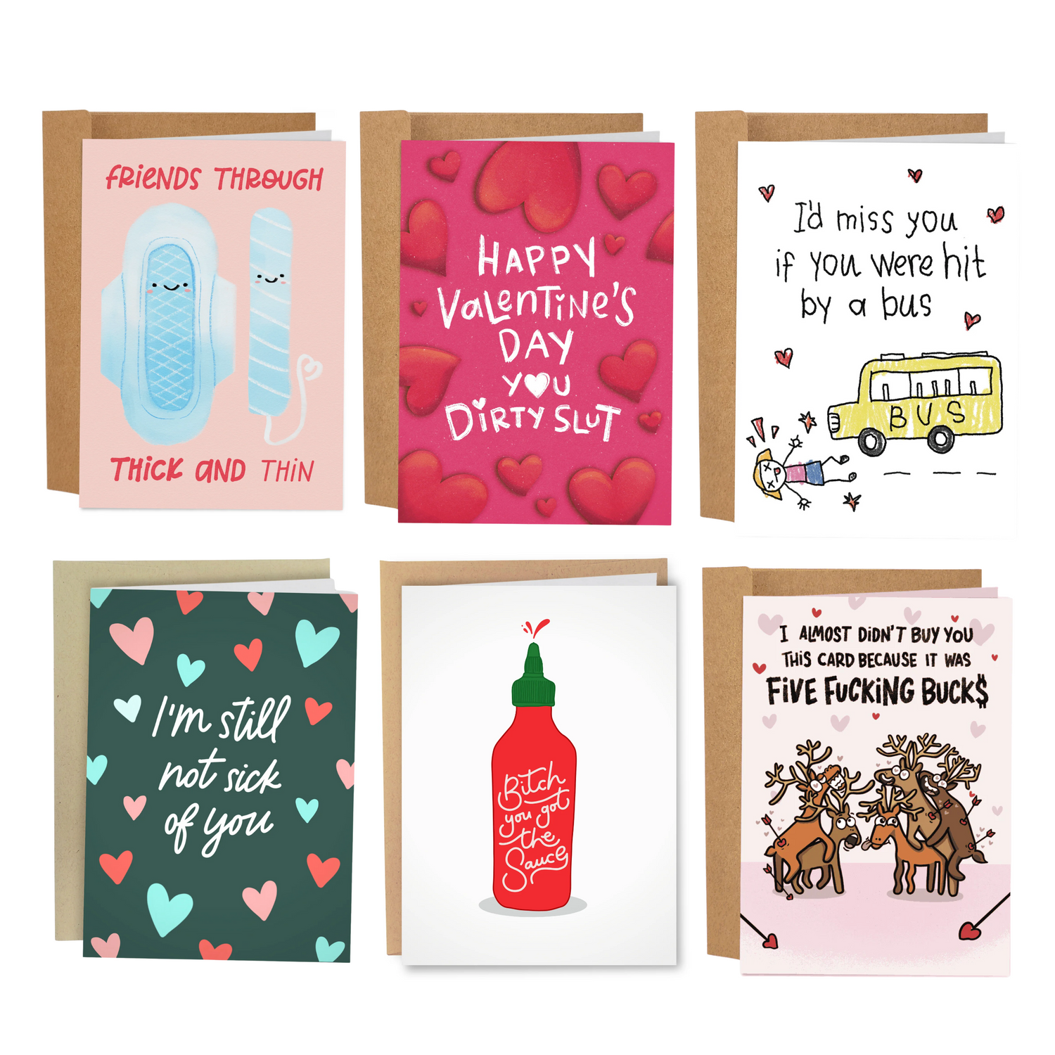 6 Galentine's Day Cards