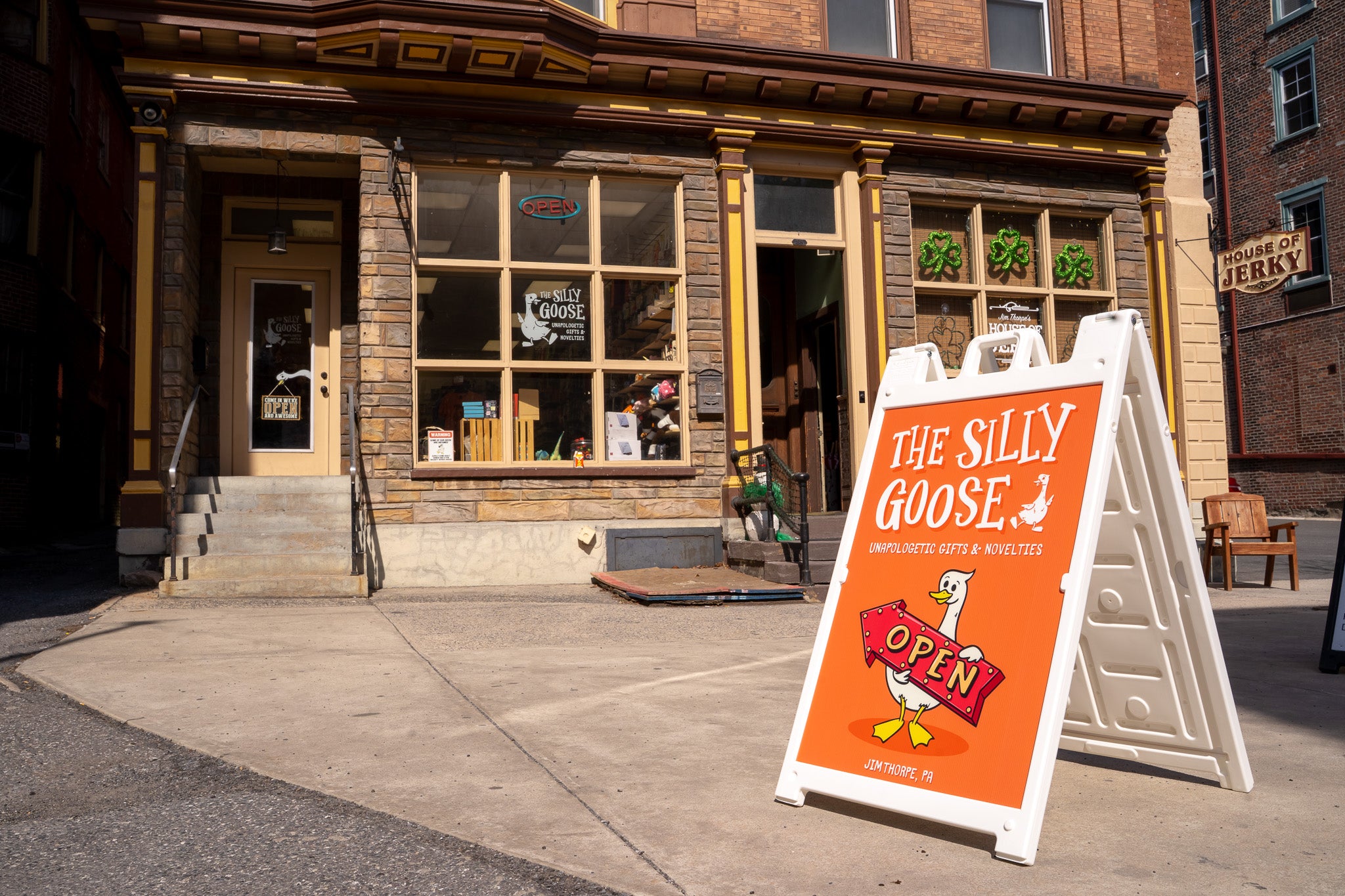 The Silly Goose Gift Shop in Jim Thorpe owned by Nate