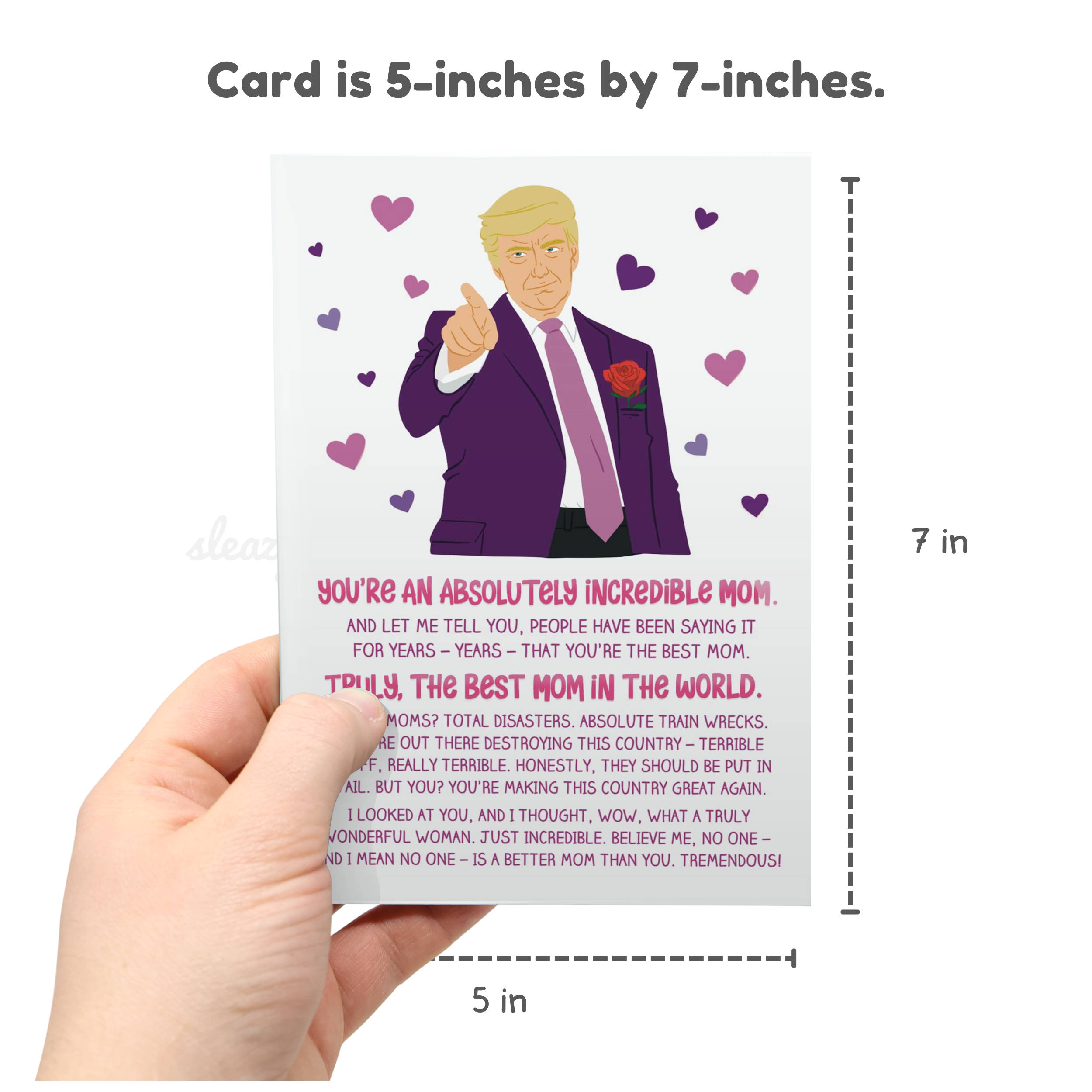 You're An Absolutely Incredible Mom Trump | Funny Mother's Day Card