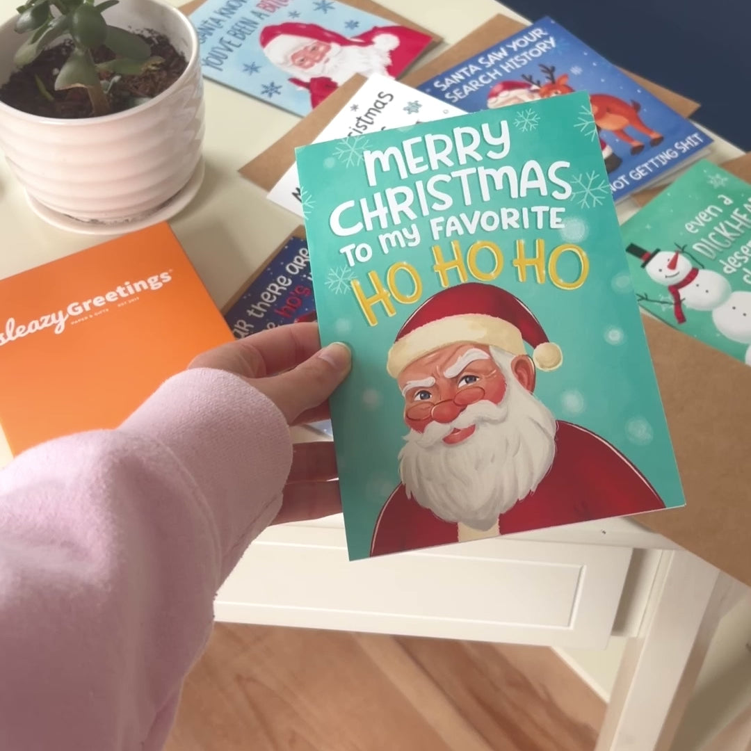 Christmas Funny Bundle Video Cards with Envelopes