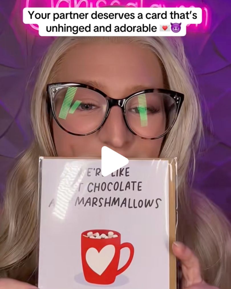 dad reading a sleazy greeting card