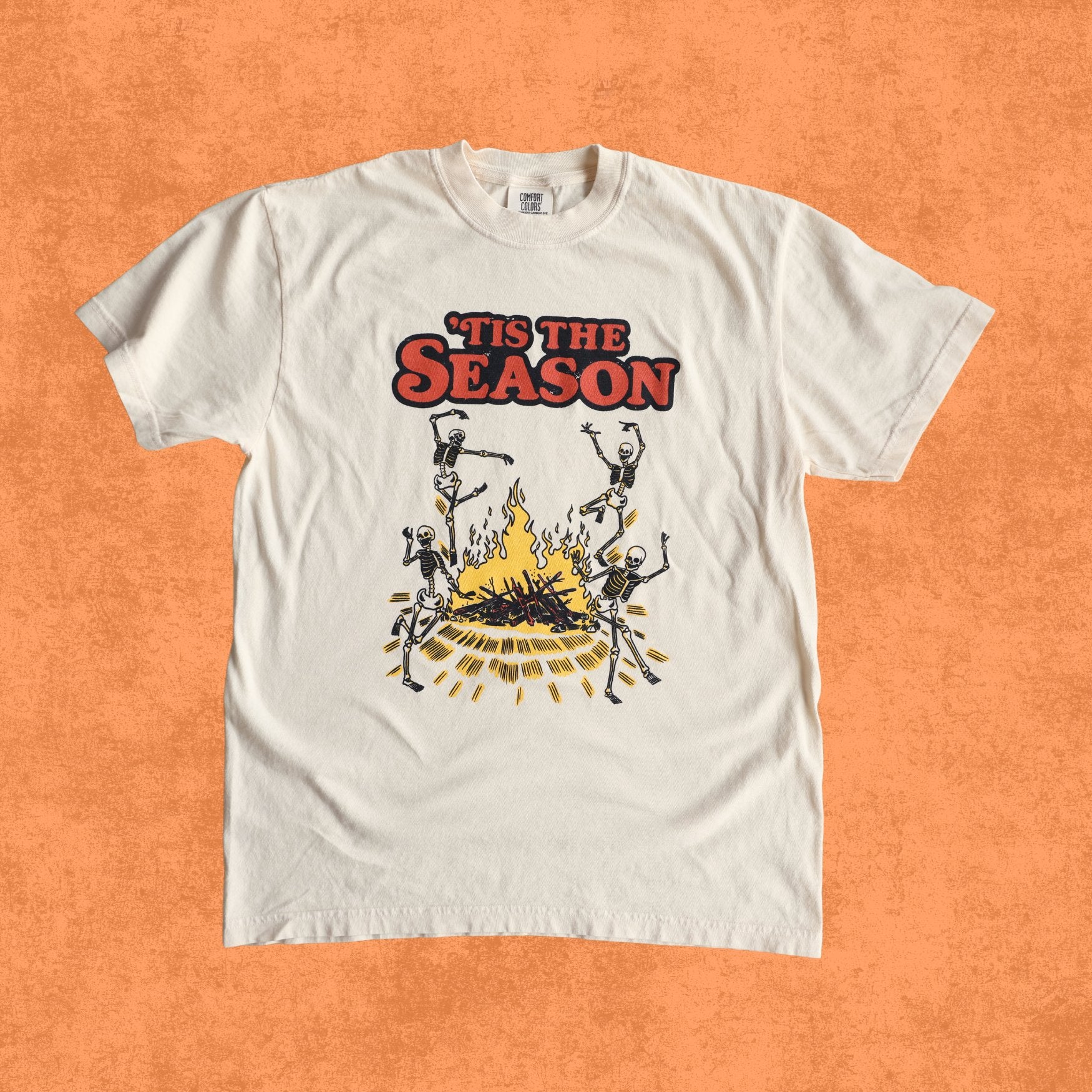 'Tis The Season - Vintage Halloween Graphic T-Shirt - Sleazy Greetings - greetingcard