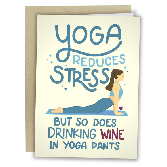 funny yoga card