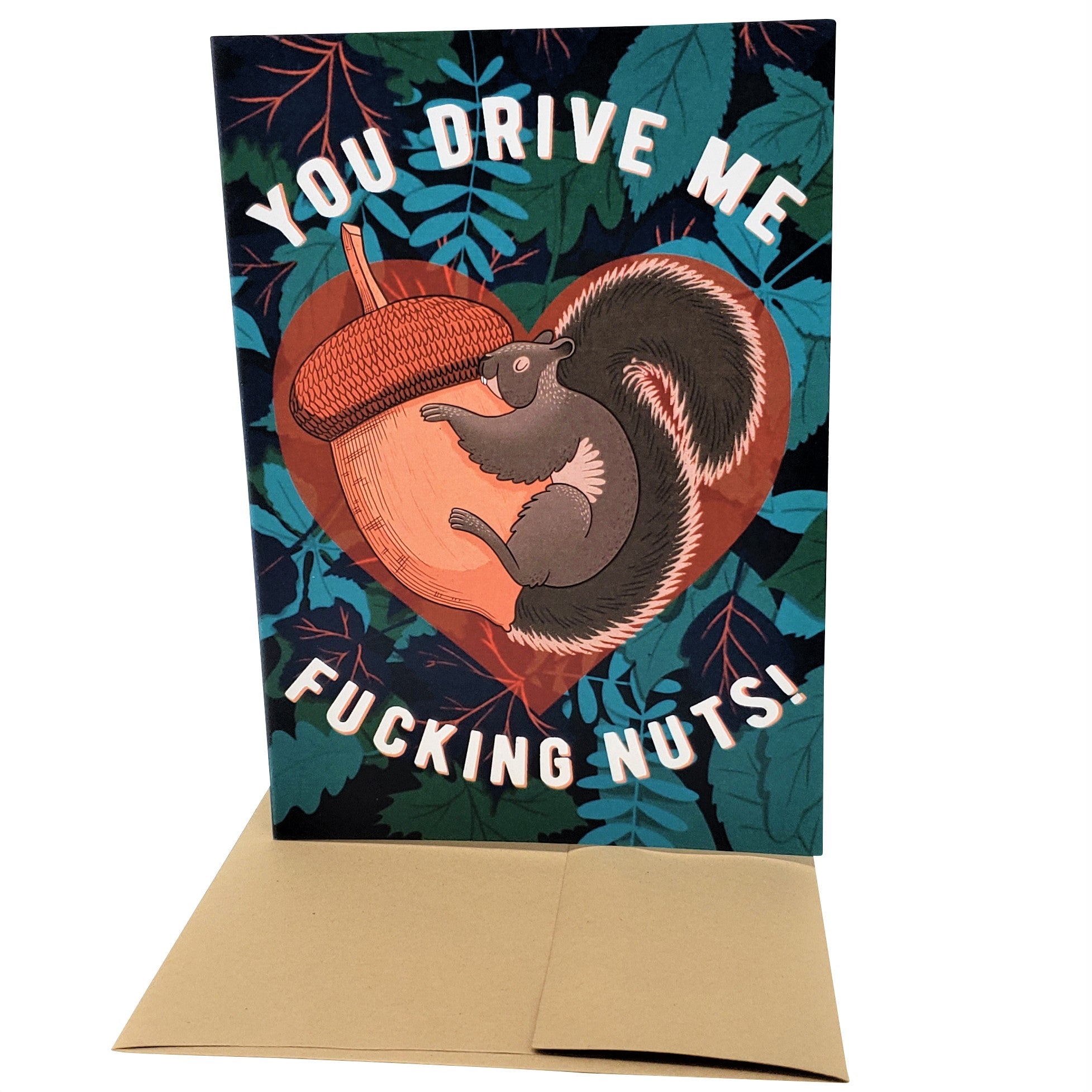 You Drive Me Fucking Nuts - Dirty Card - Naughty Adult Greeting Card - Sleazy Greetings