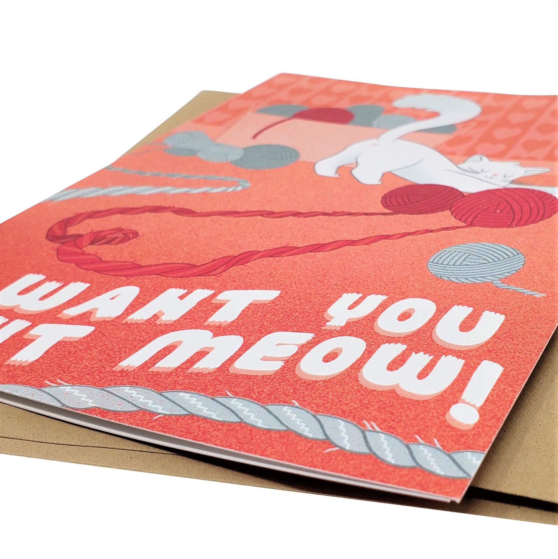I Want You Right Meow - Dirty Card - Naughty Adult Greeting Card - Sleazy Greetings