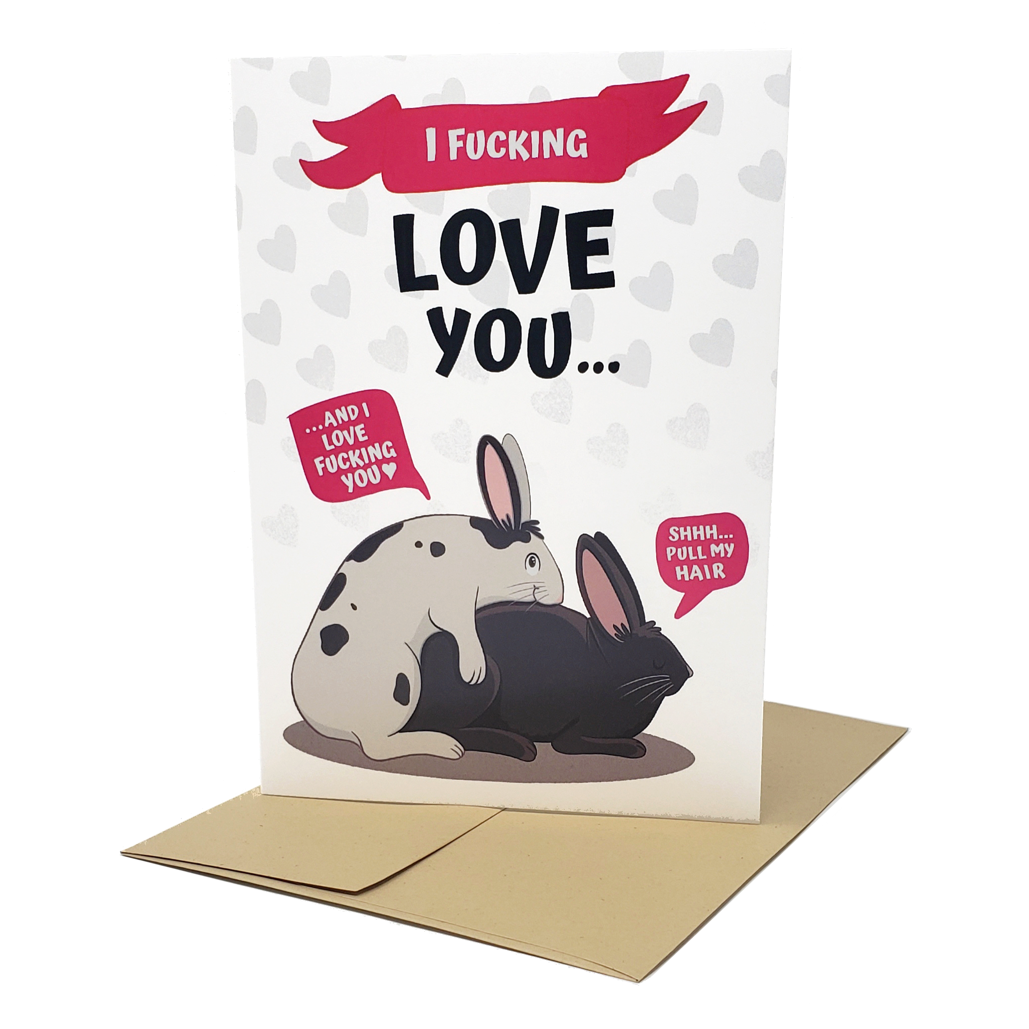 Pull My Hair - Dirty Card - Naughty Adult Greeting Card - Sleazy Greetings