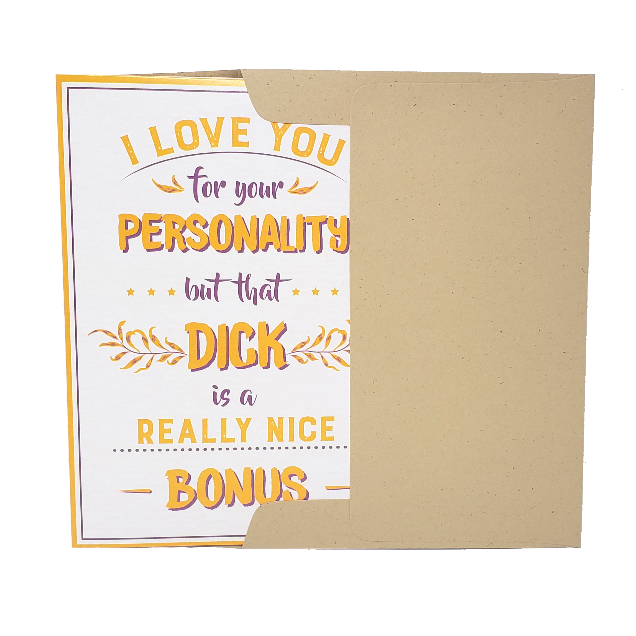 Really Nice Bonus - Dirty Card - Naughty Adult Greeting Card - Sleazy Greetings