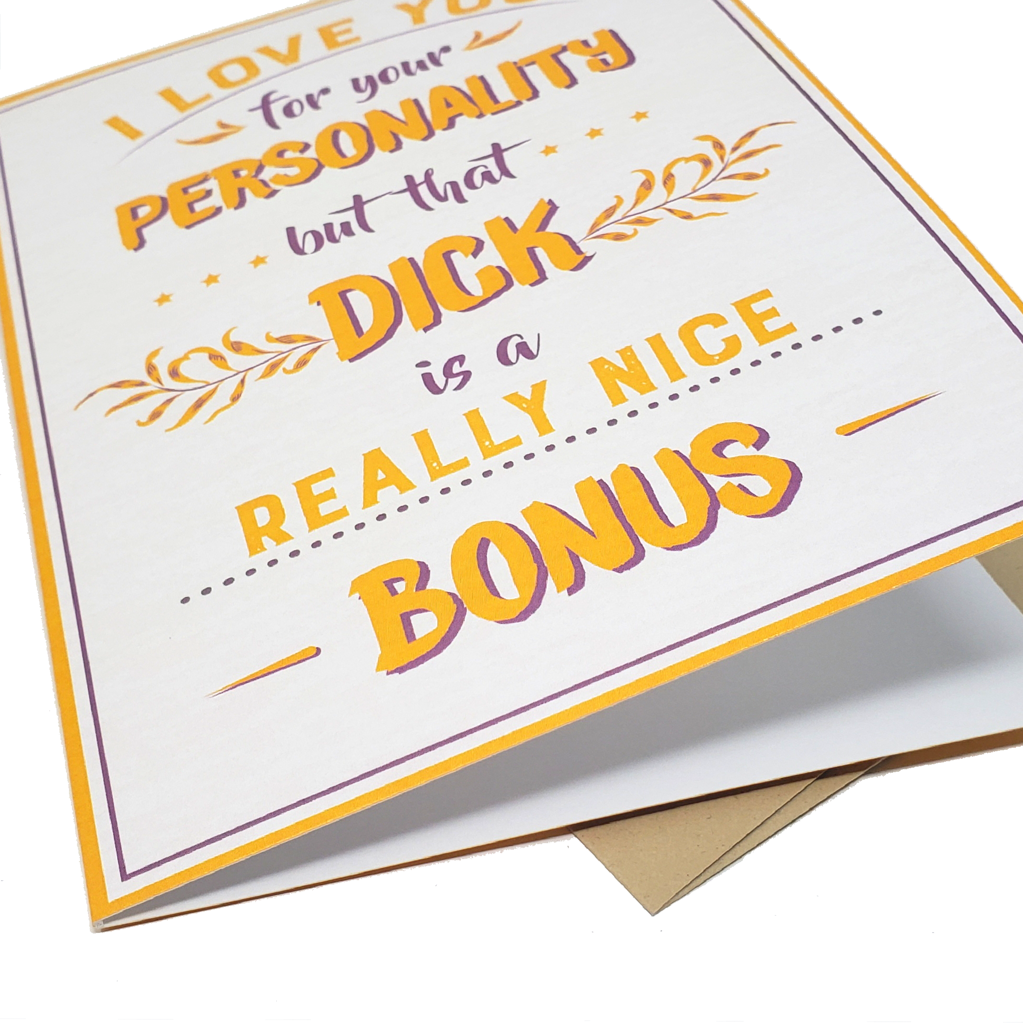 Really Nice Bonus - Dirty Card - Naughty Adult Greeting Card - Sleazy Greetings